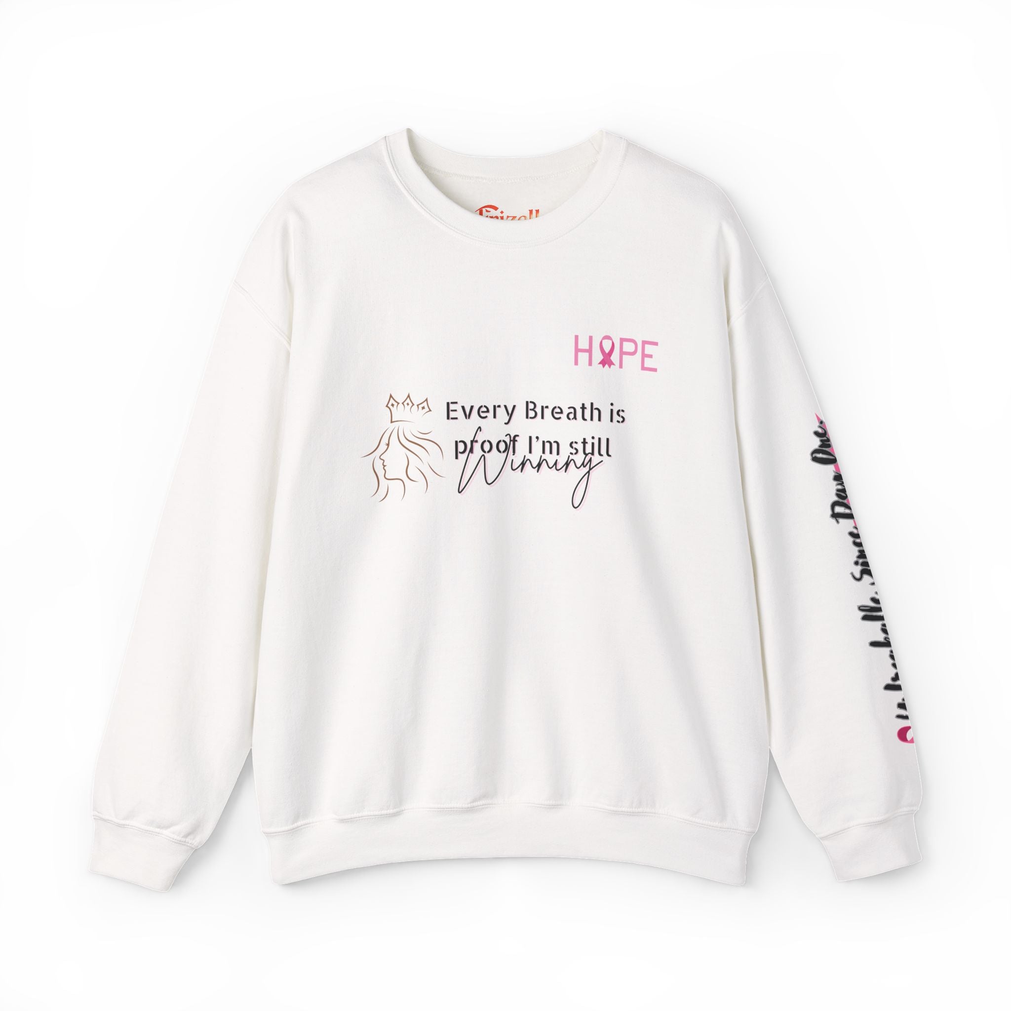 Breast Cancer Hope Crewneck Sweatshirt - Unisex Heavy Blend