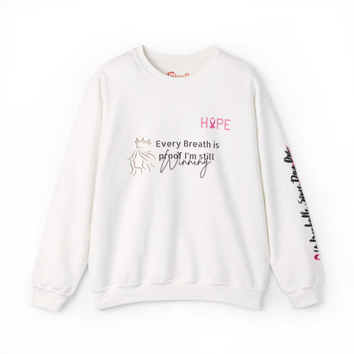 Breast Cancer Hope Crewneck Sweatshirt - Unisex Heavy Blend