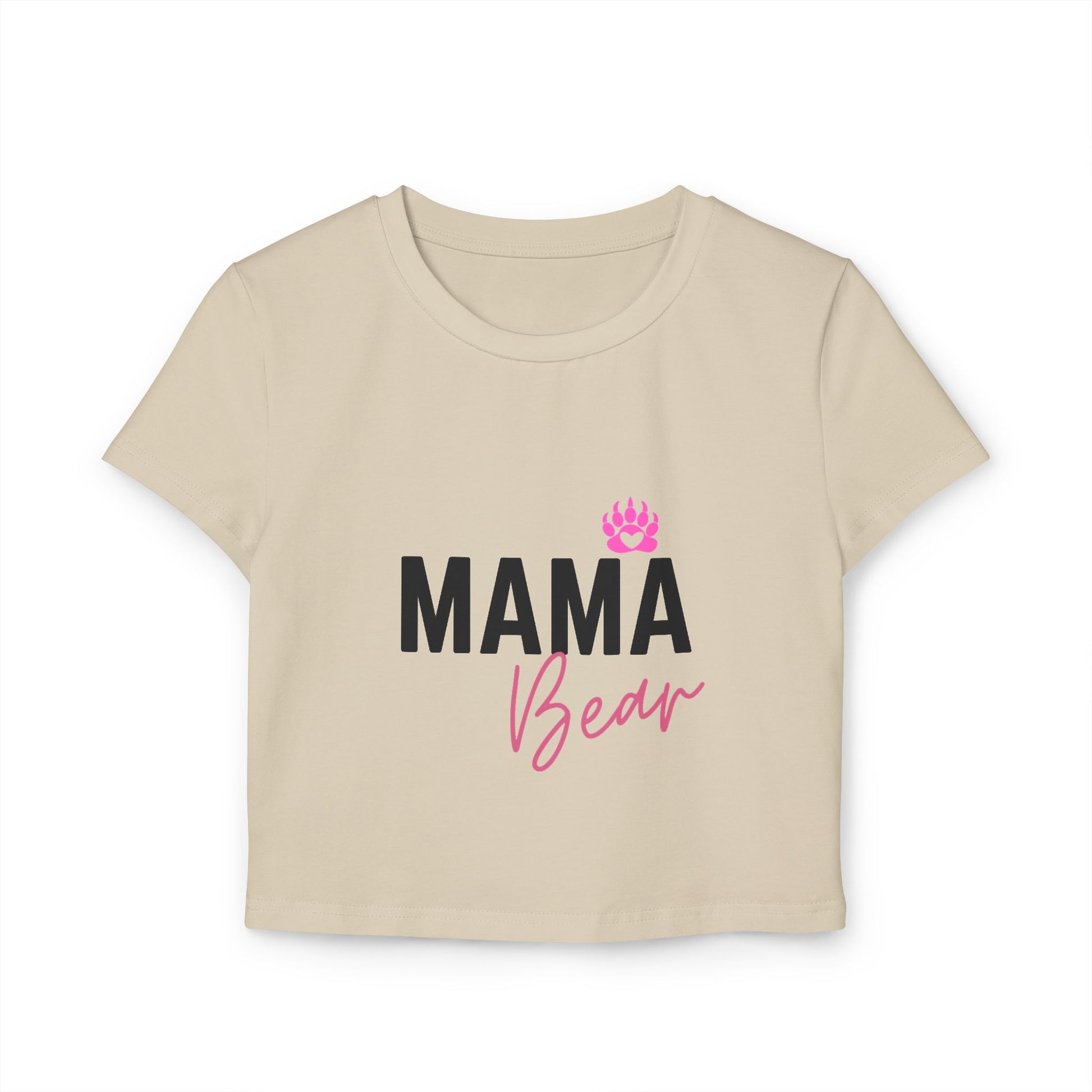 Mama Bear Baby Tee White | Frizell Noir