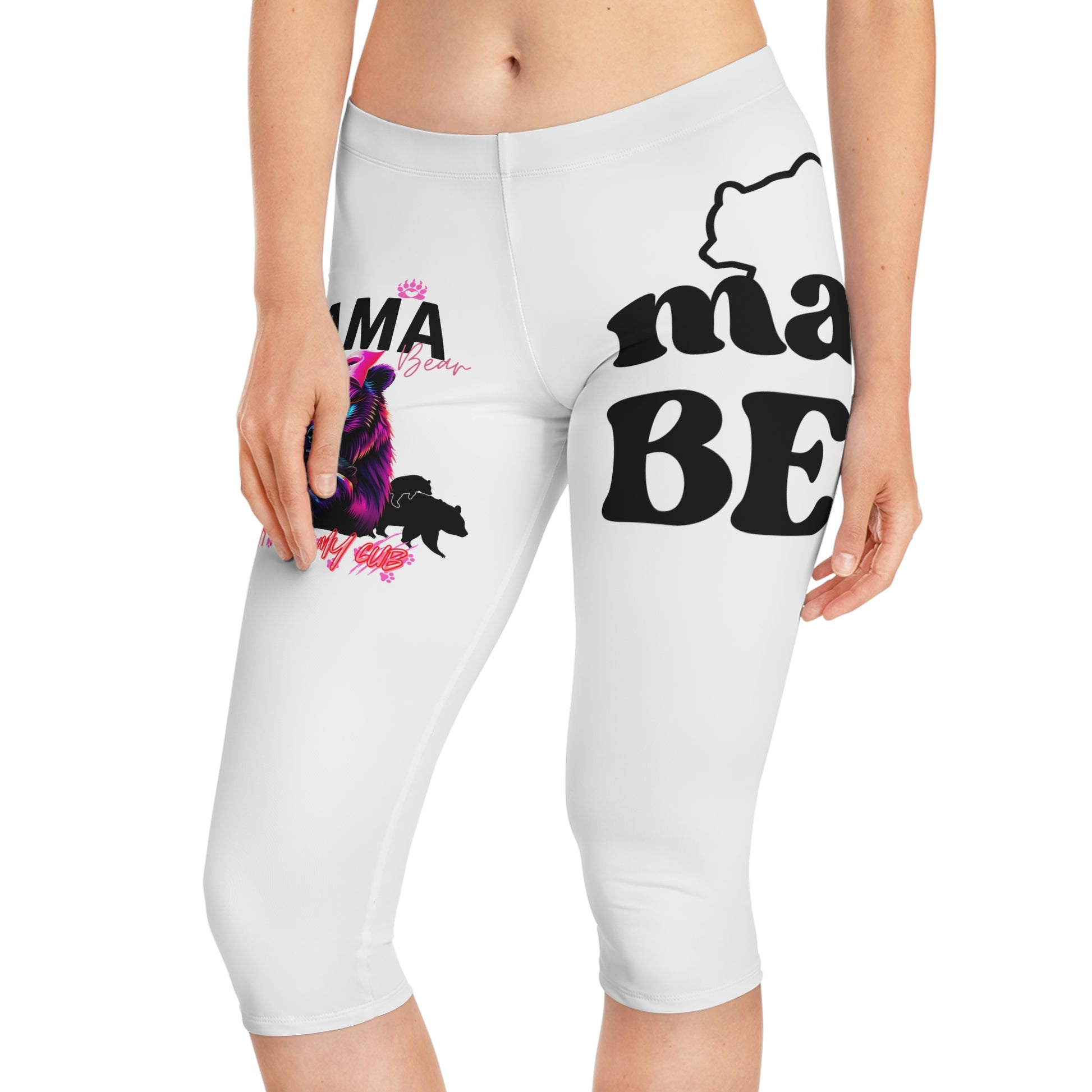 Mama Bear White Shorts | Frizell Noir