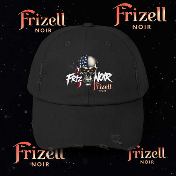 Skull American Flag Hat | Frizell Noir