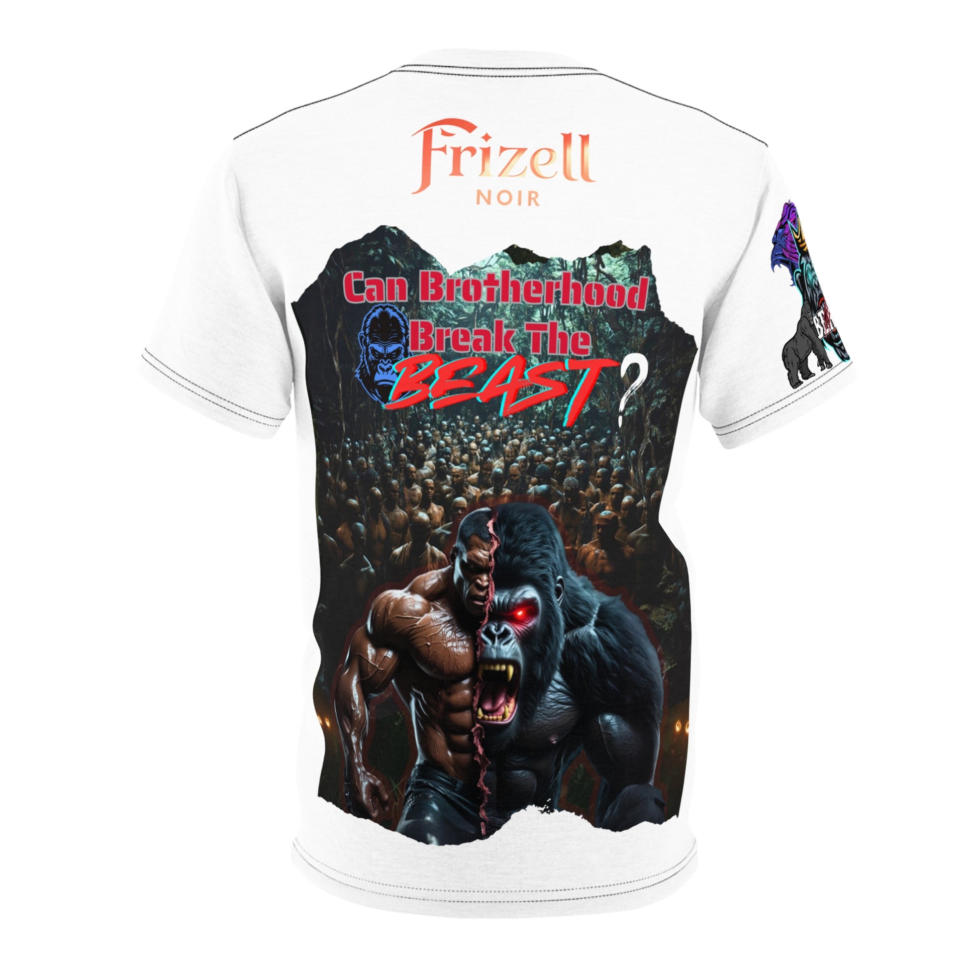 100 Men vs Gorilla Tee | Frizell Noir