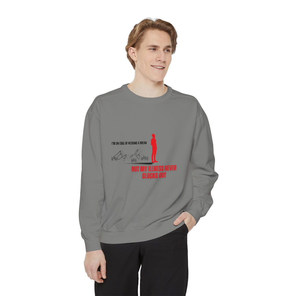 Illness Never Clocks Out Sweater | Frizell Noir