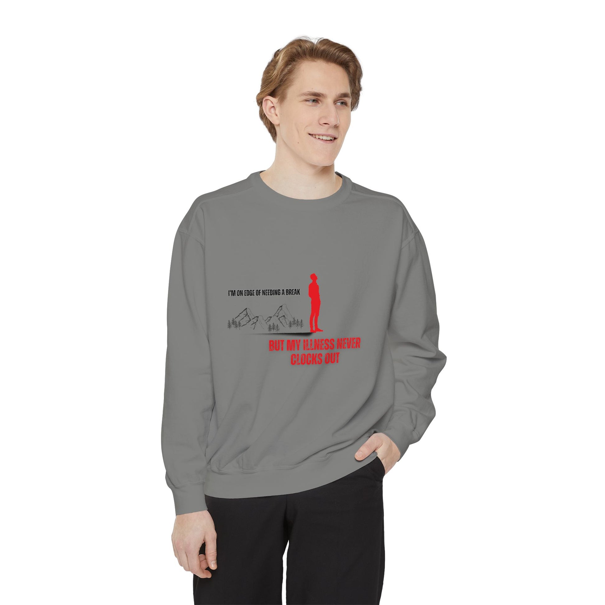 Illness Never Clocks Out Sweater | Frizell Noir