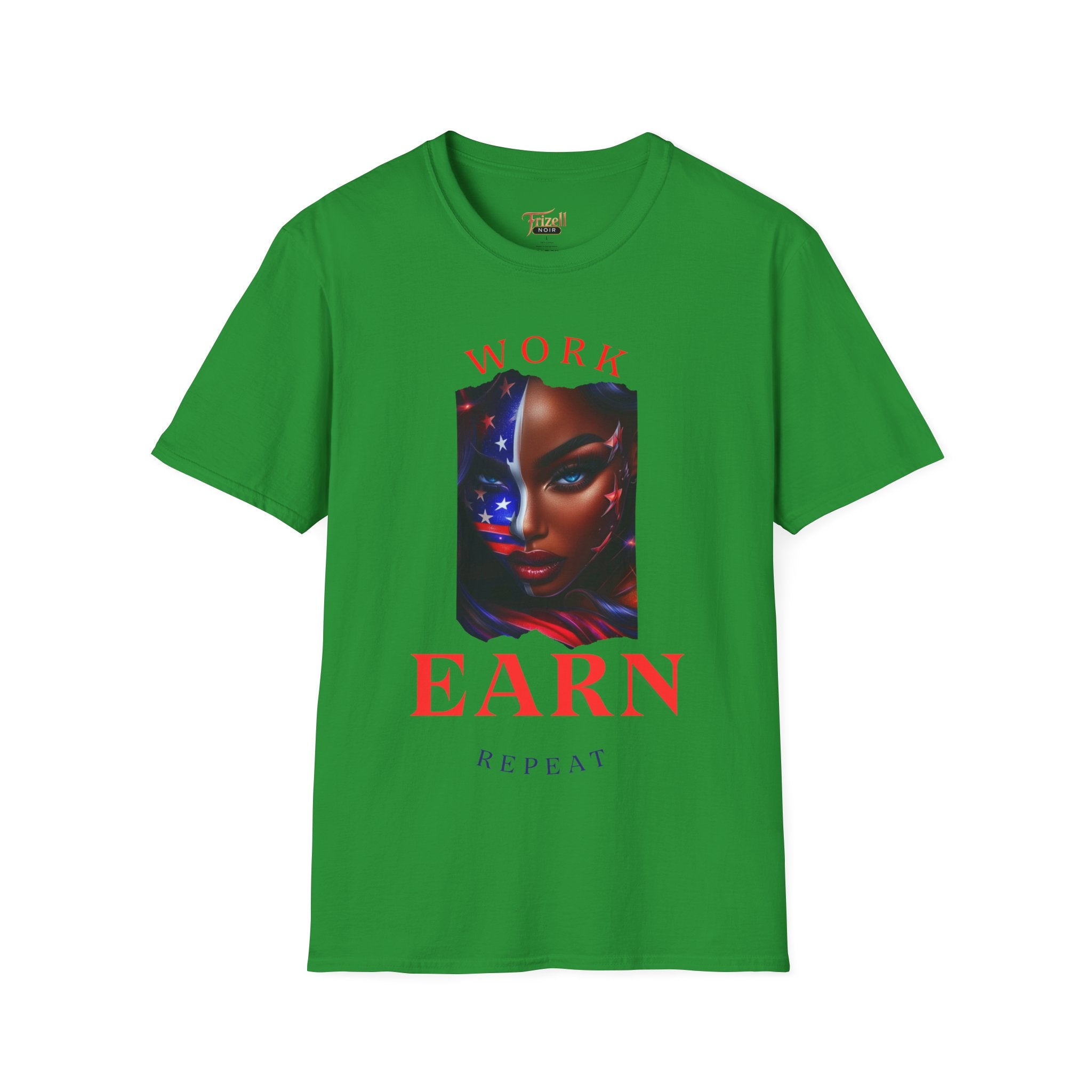 Work Earn Repeat | Frizell Noir T-shirt