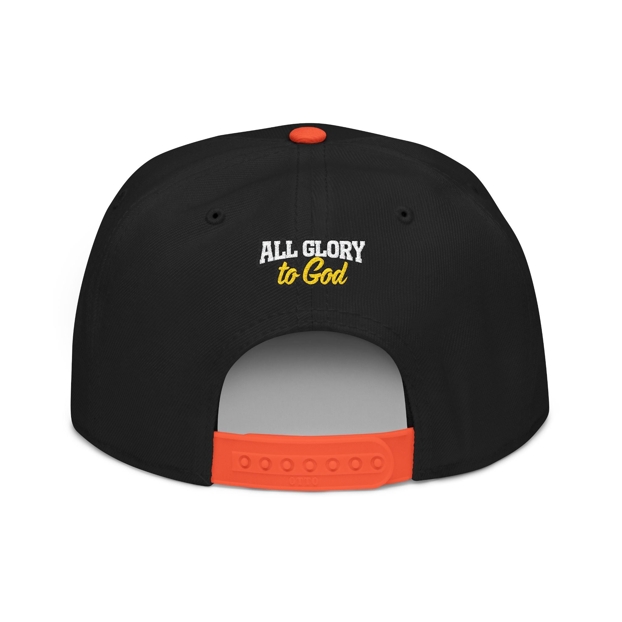 Snapback Hat Black & Gold Jesus John 11:35 Embroidered