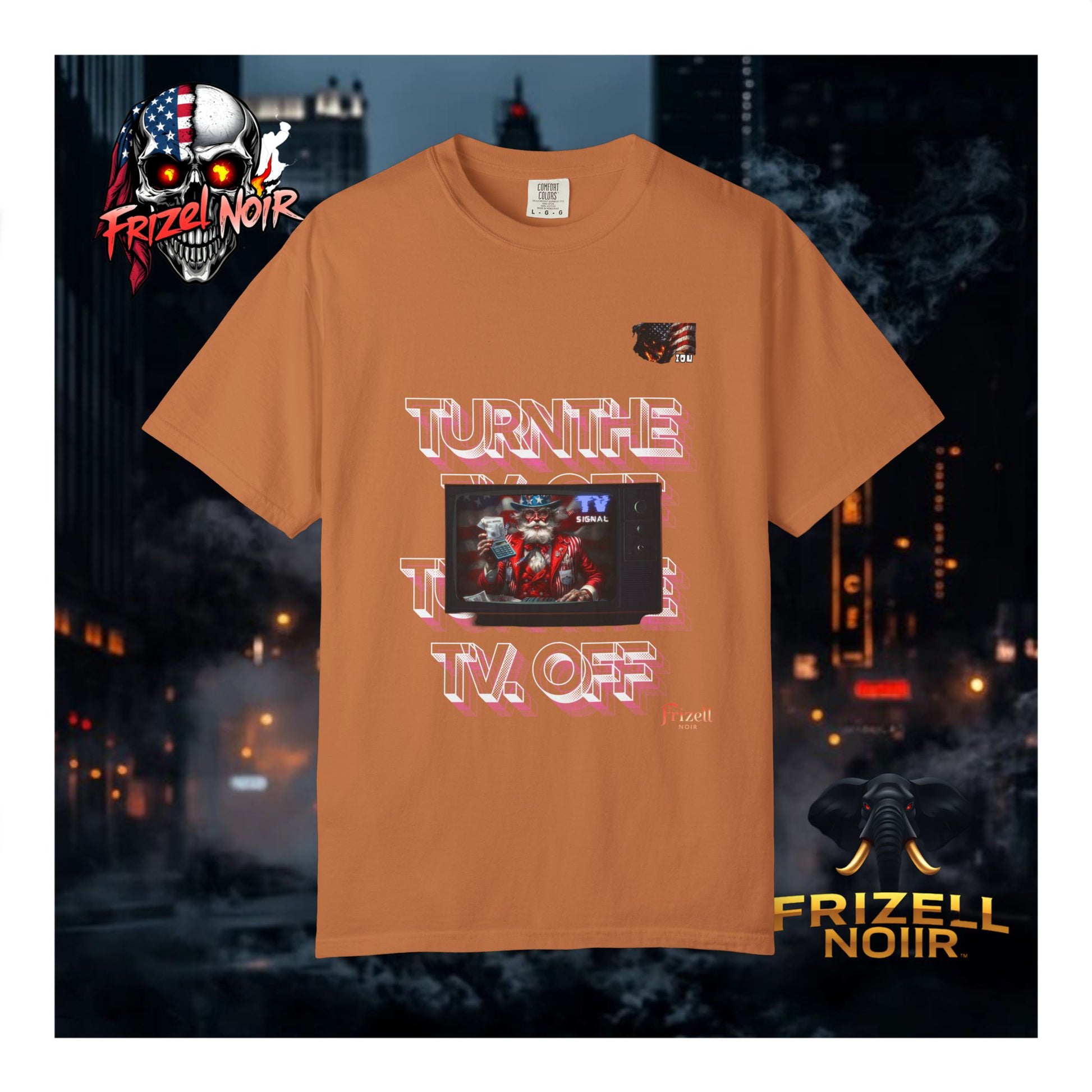 Turn the TV Off Tee | Frizell Noir