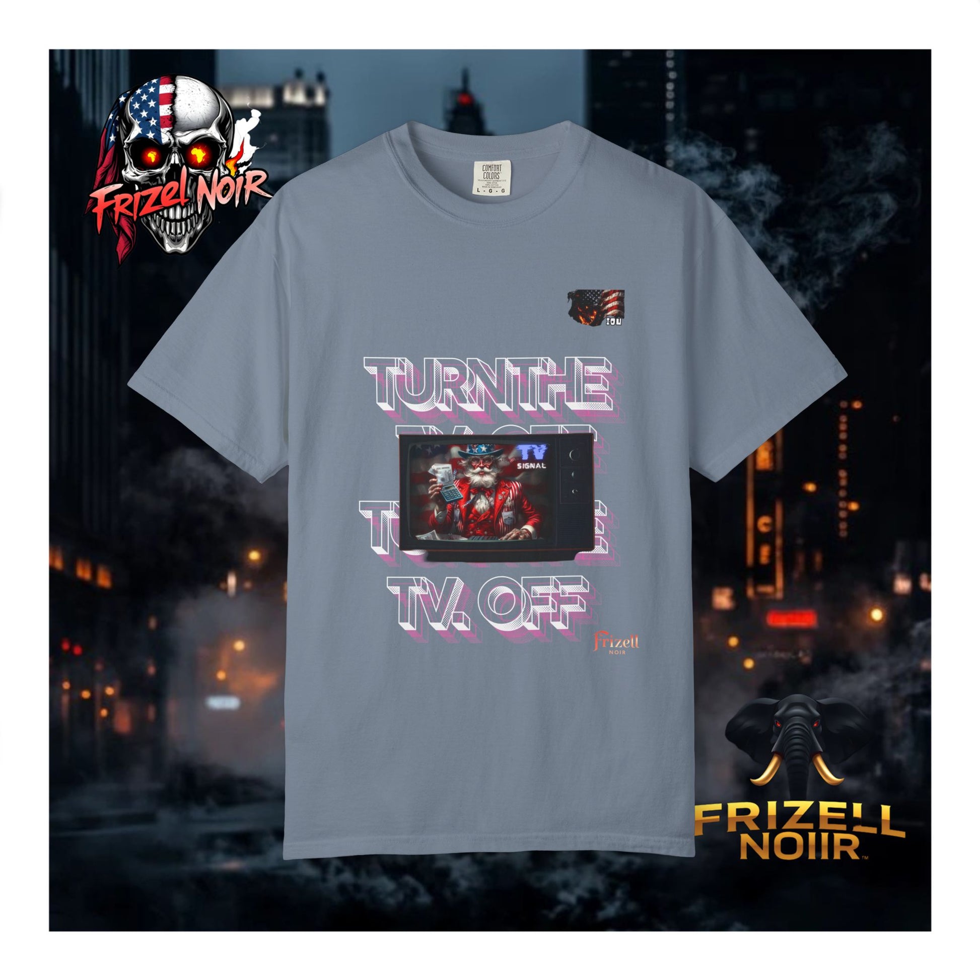 Turn the TV Off Tee | Frizell Noir