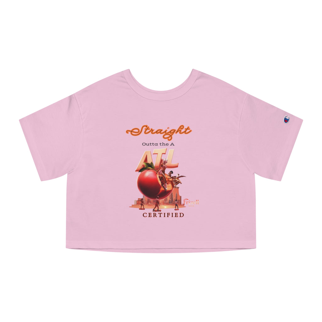 Straight Out The A Crop Tee | Frizell Noir