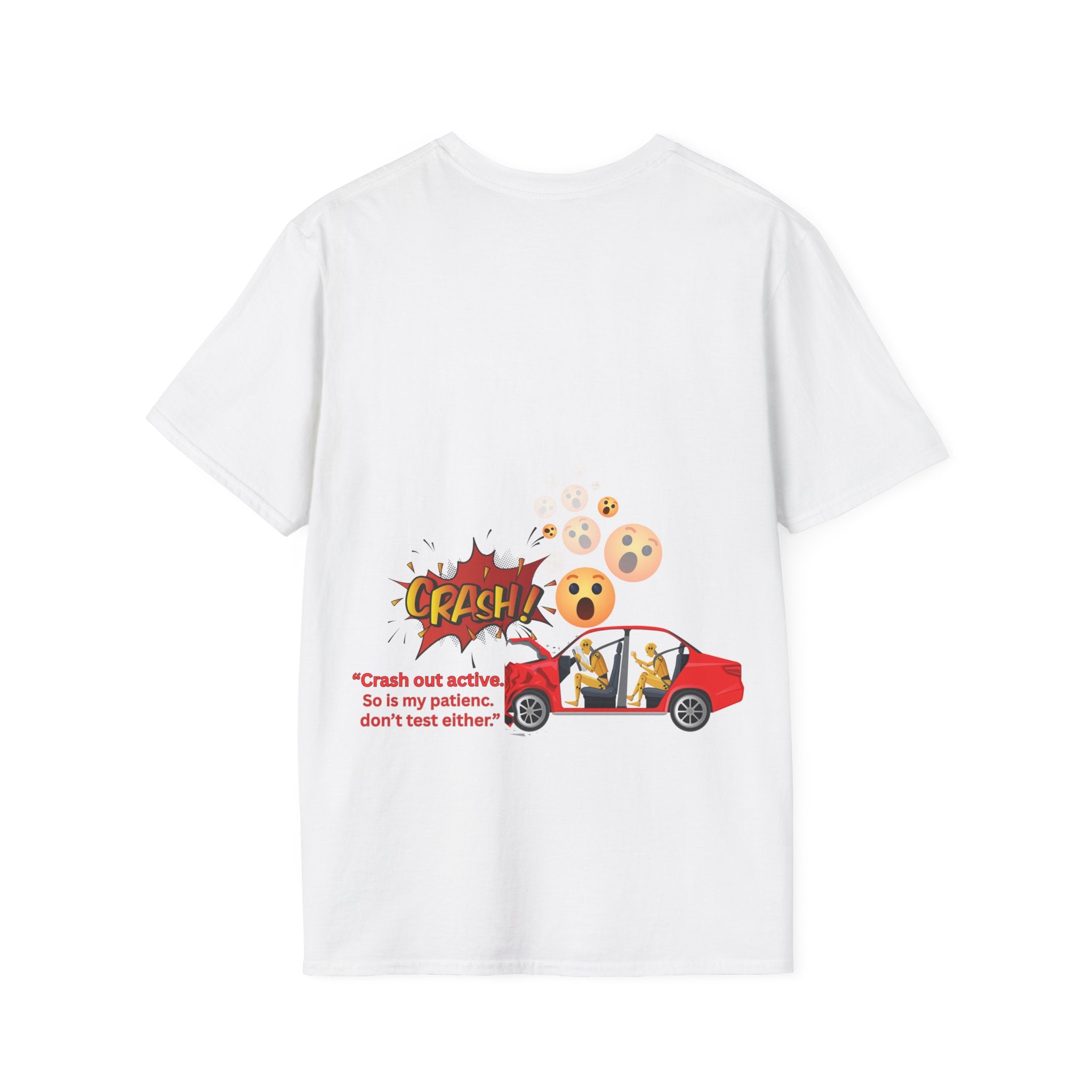 Crash Out Button | Frizell Noir T-shirt