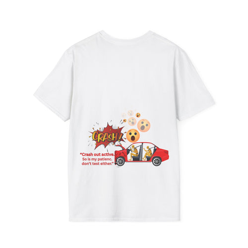 Crash Out Button | Frizell Noir T-shirt