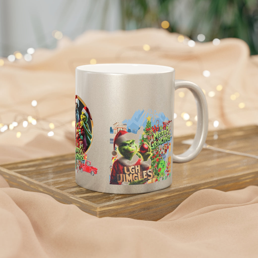 Sip the Season Hoodie | Silver & Gold Luxury Streetwear – Frizell Noir