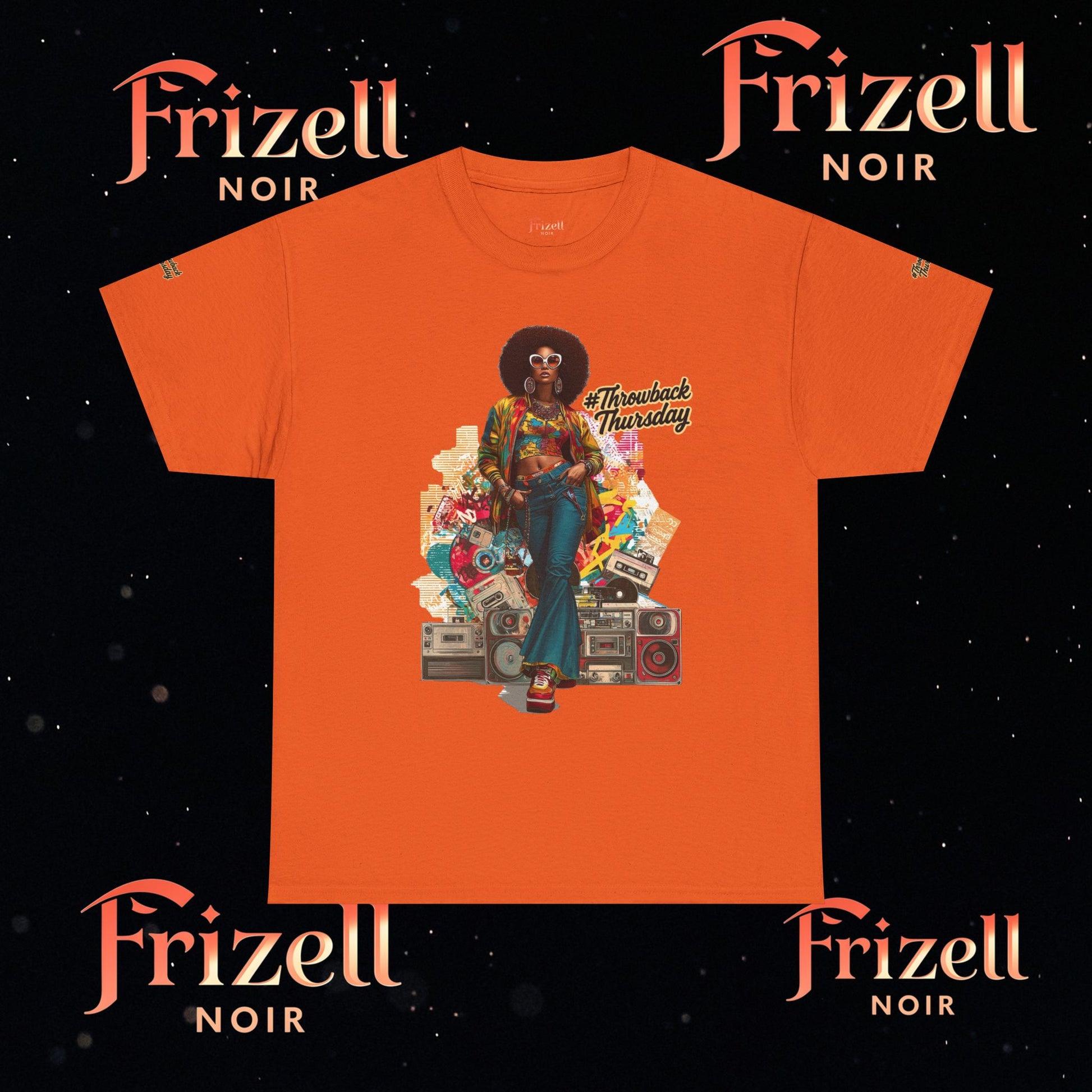 Throwback Tee | Frizell Noir
