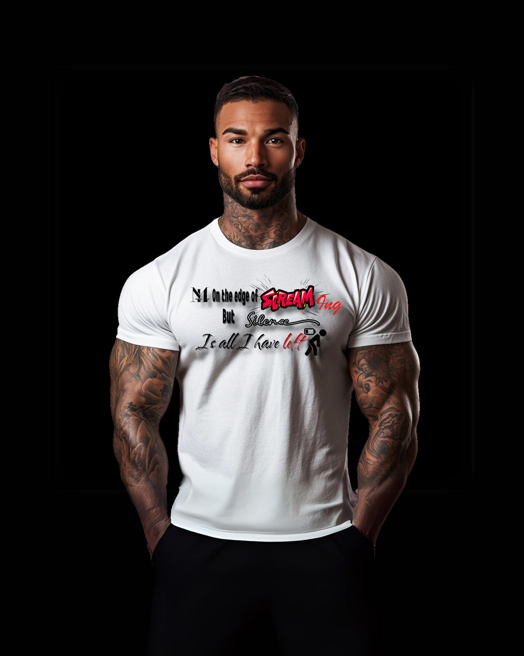 Scream Tee (Men) | Frizell Noir