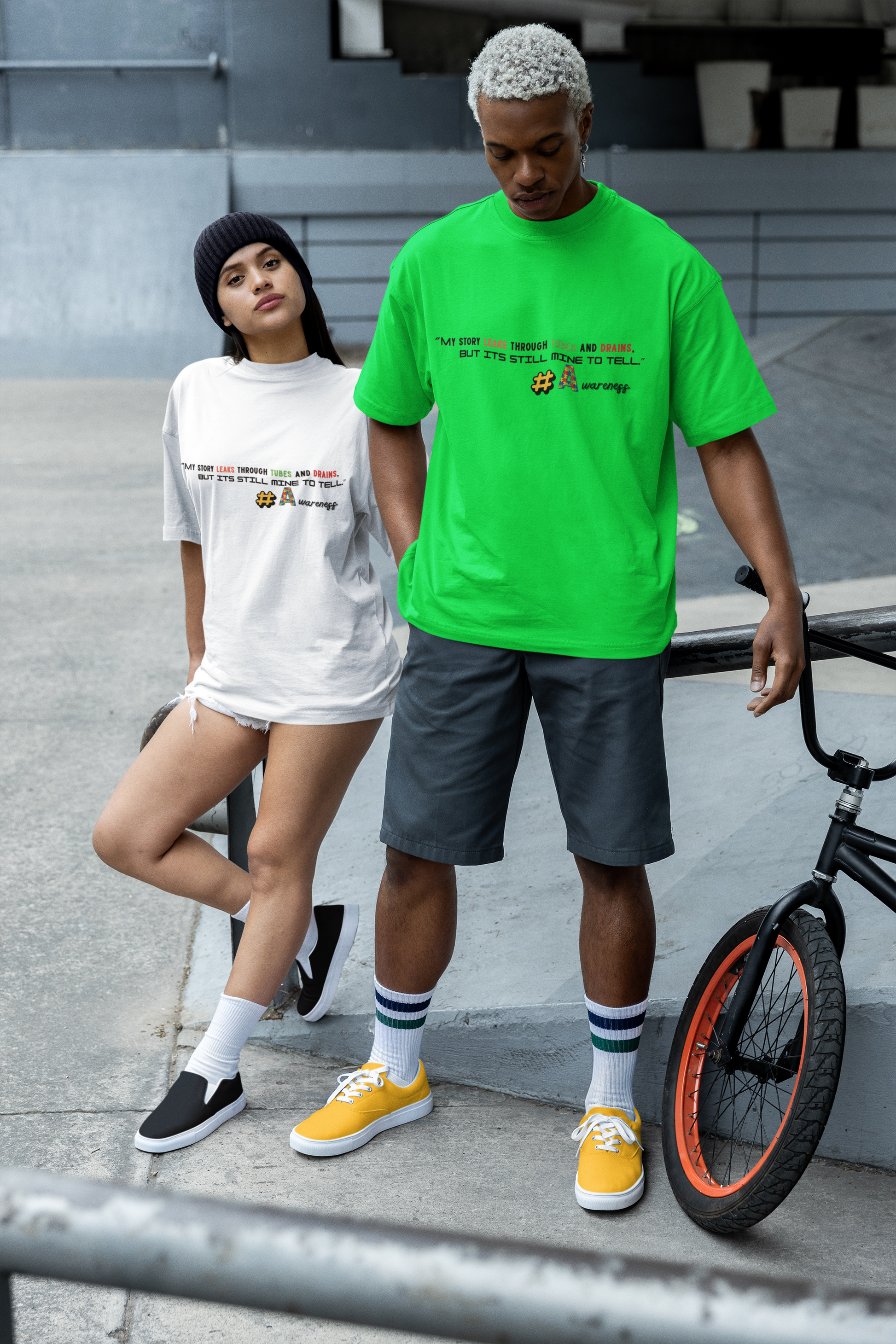 Story Leaks Through Tubes Tee | Frizell Noir