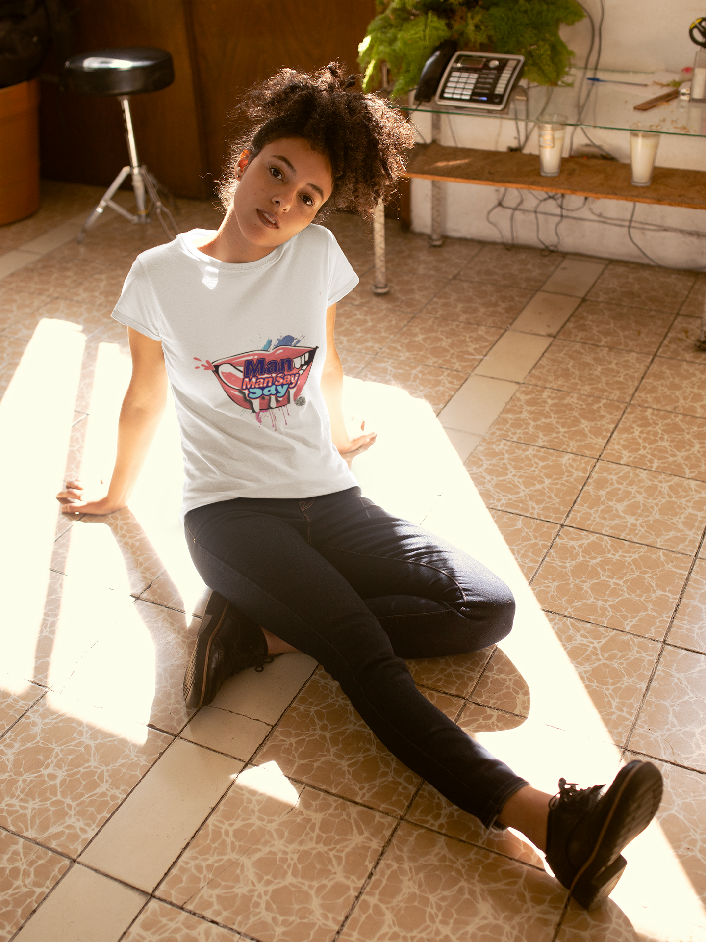 Man Say Tee | Frizell Noir