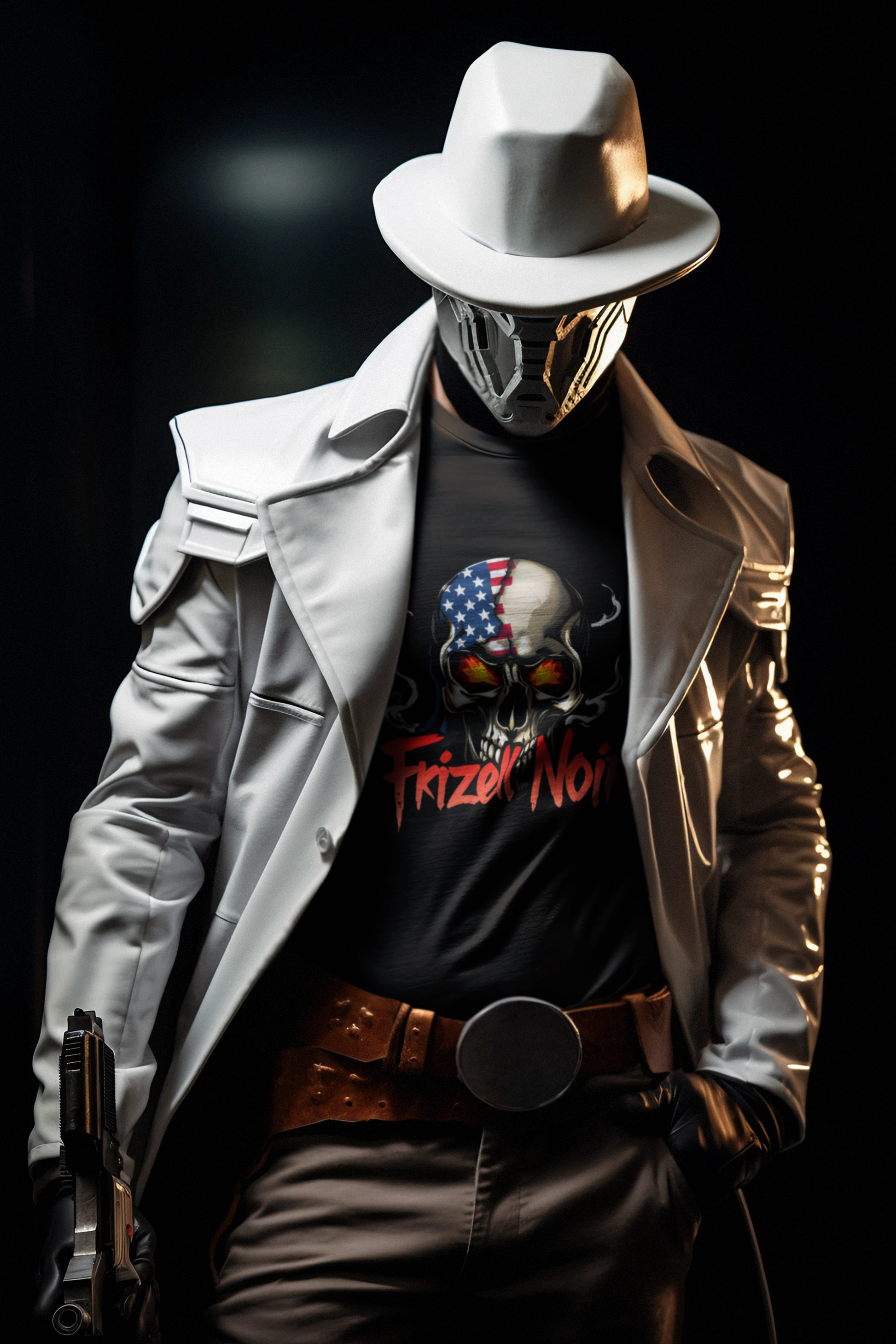 Skull Graphic Tee | Frizell Noir