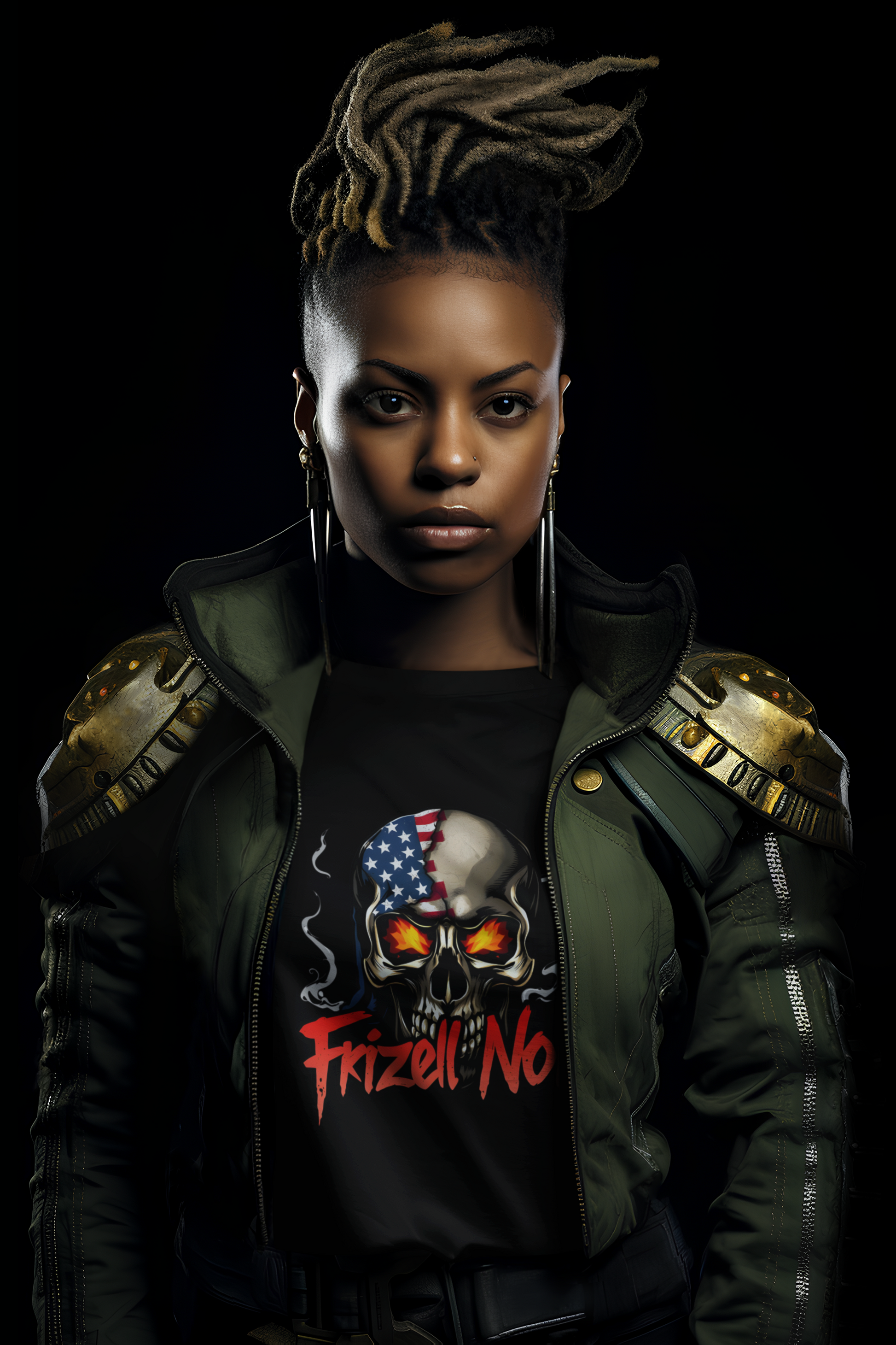 Skull Graphic Tee | Frizell Noir