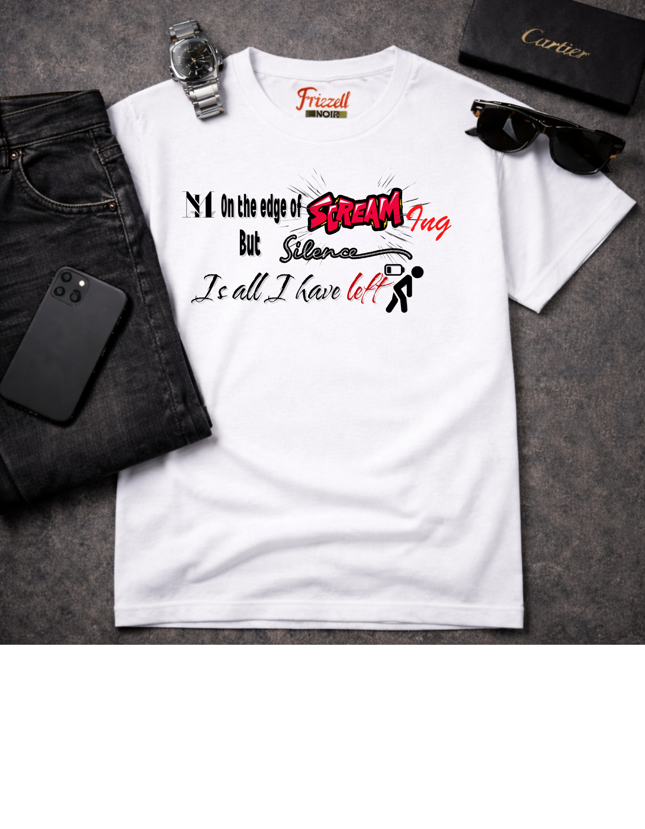 "In the Absence of Screaming, Silence Is All I Have" T-Shirt