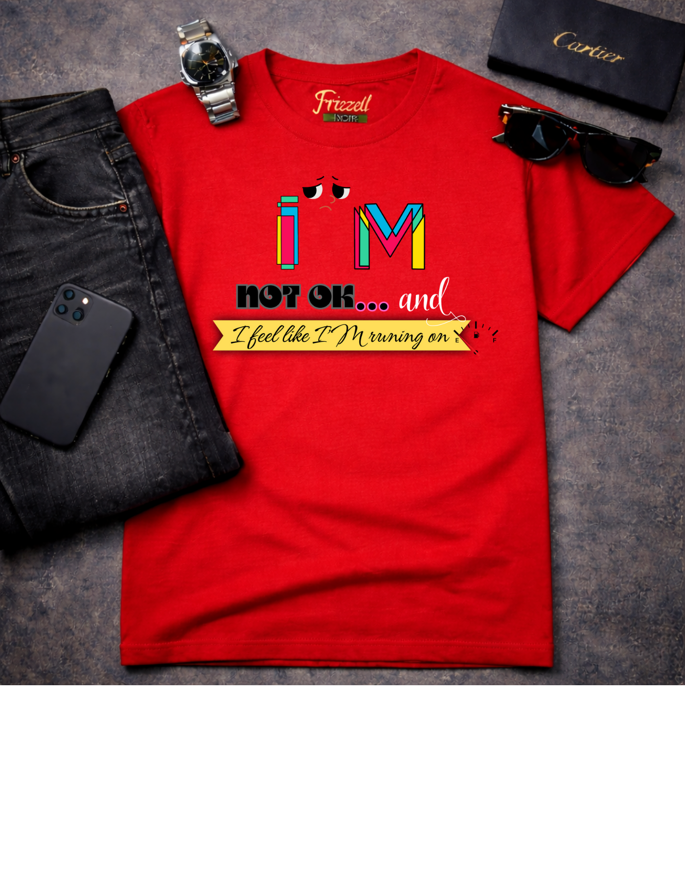 I’m Not OK Tee | Frizell Noir T-Shirt