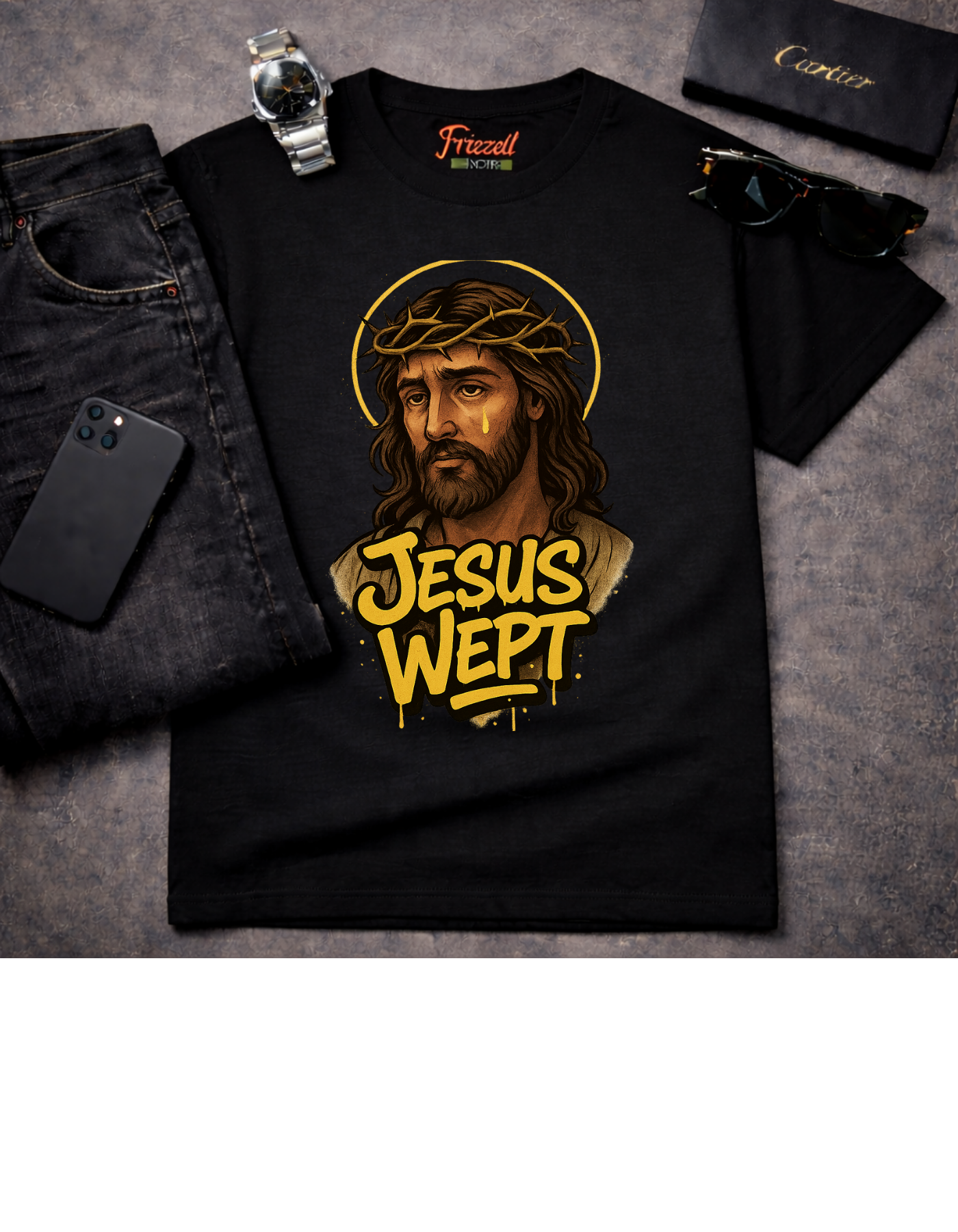 Faith l Frizell Noir T-Shirt