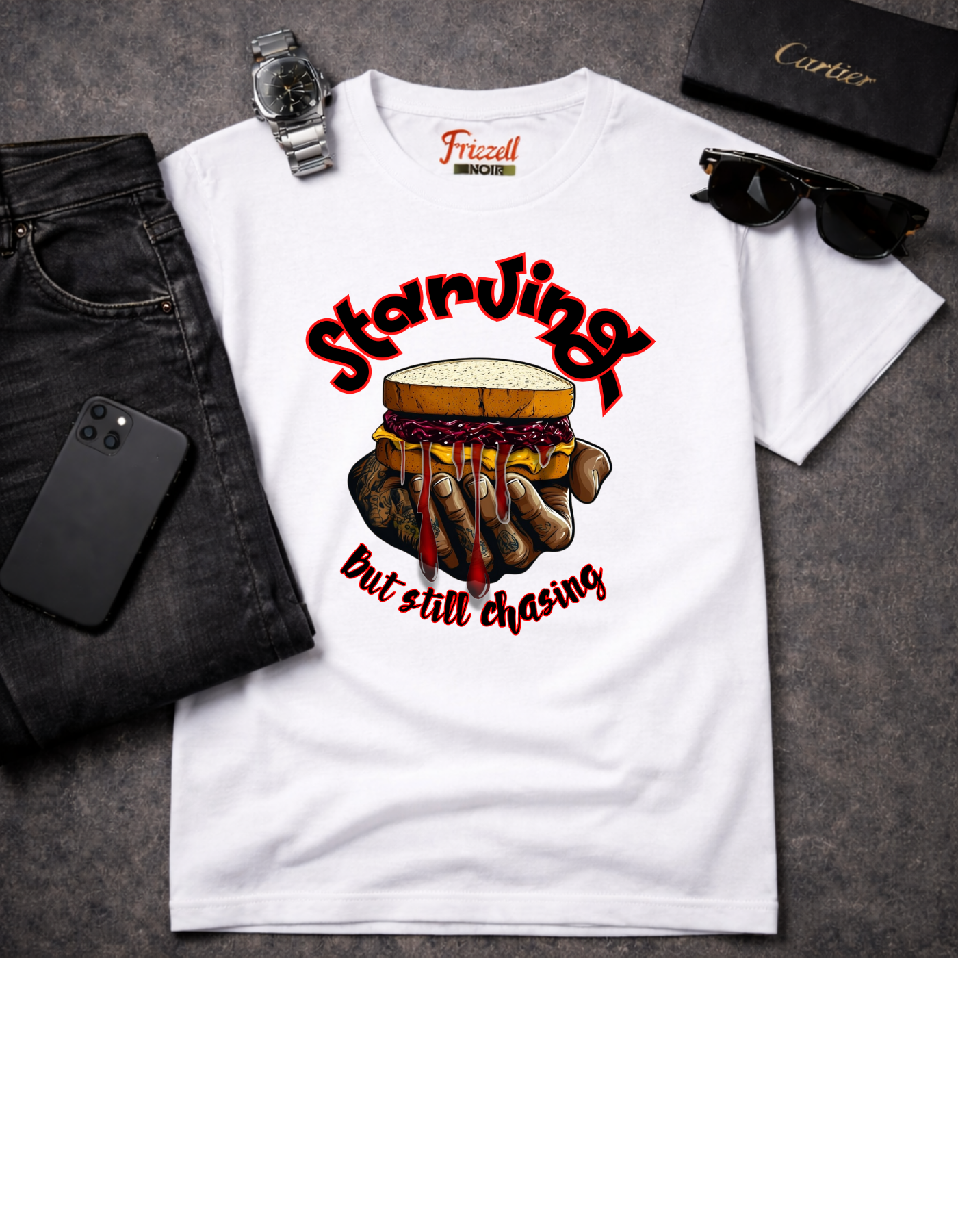 Still Chasing | Frizell Noir T-shirt