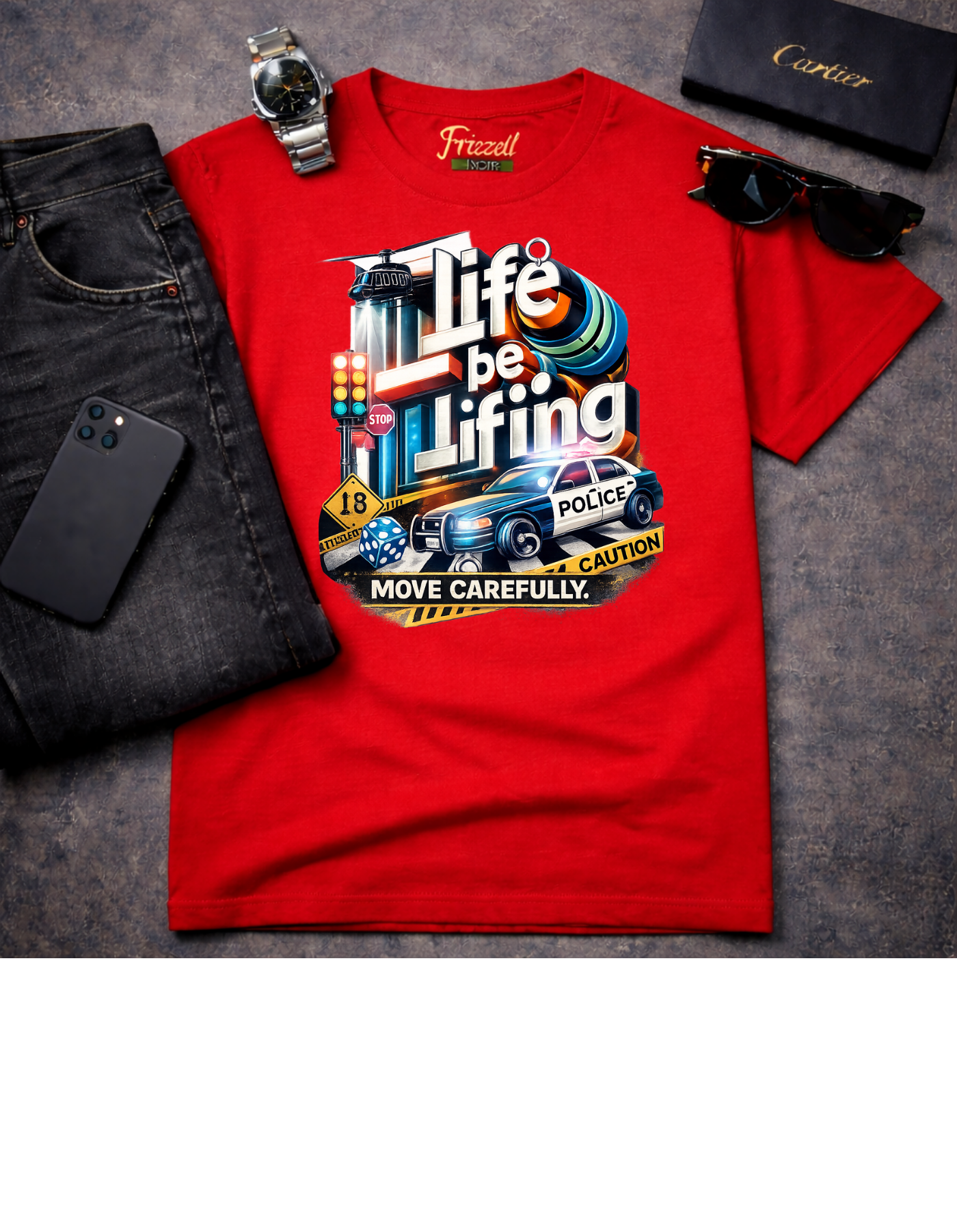 Life Be Lifting | Frizell Noir T-shirt
