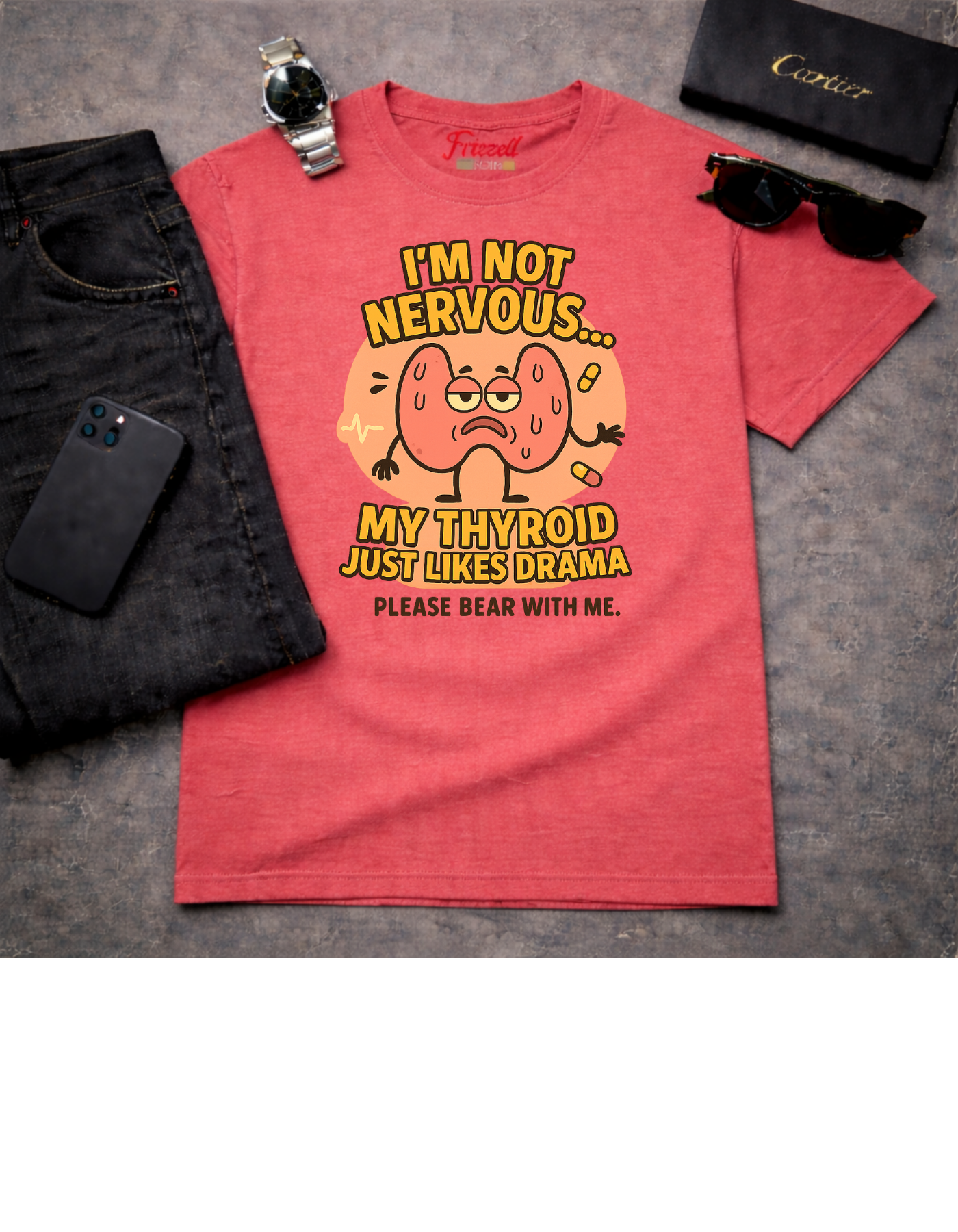 Cute Illustrated Thyroid | T-Shirt