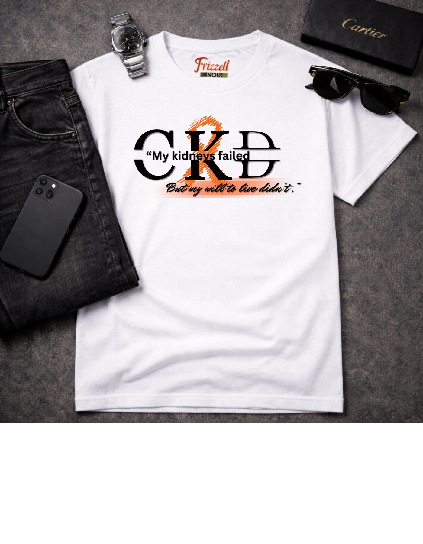 My Kidneys Failed | Frizell Noir T-shirt