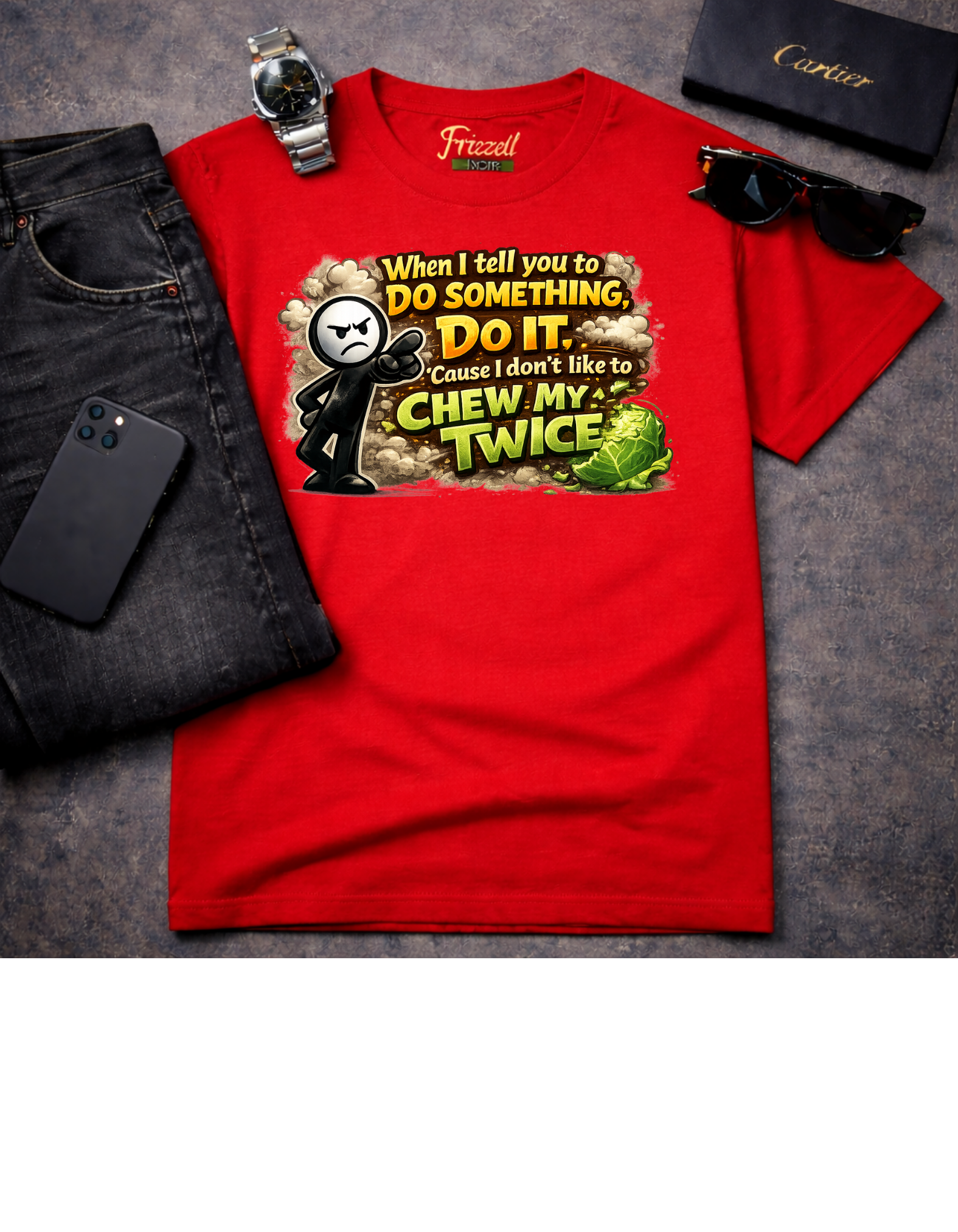 Say It Once – No Repeats Tee