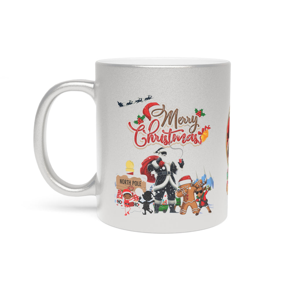 Sip the Season Hoodie | Silver & Gold Luxury Streetwear – Frizell Noir