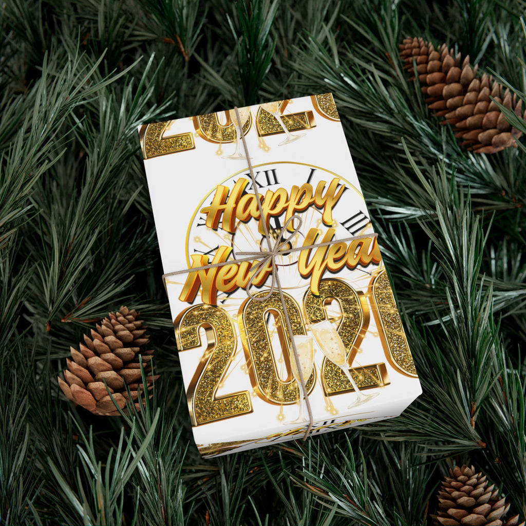 “Happy New Year 2026” Celebration Wrap – Luxe Gold Edition by Frizell Noir"