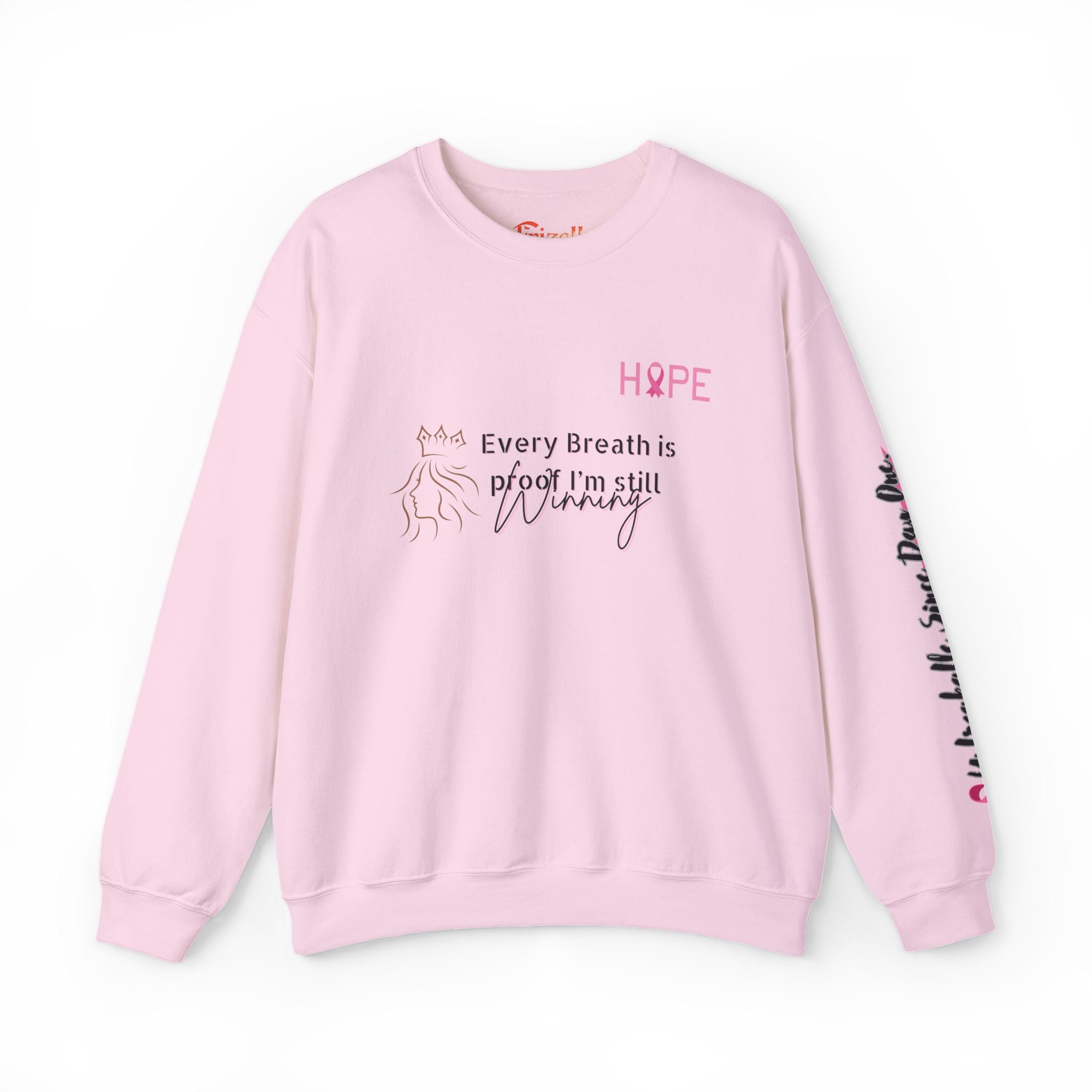 Breast Cancer Hope Crewneck Sweatshirt - Unisex Heavy Blend
