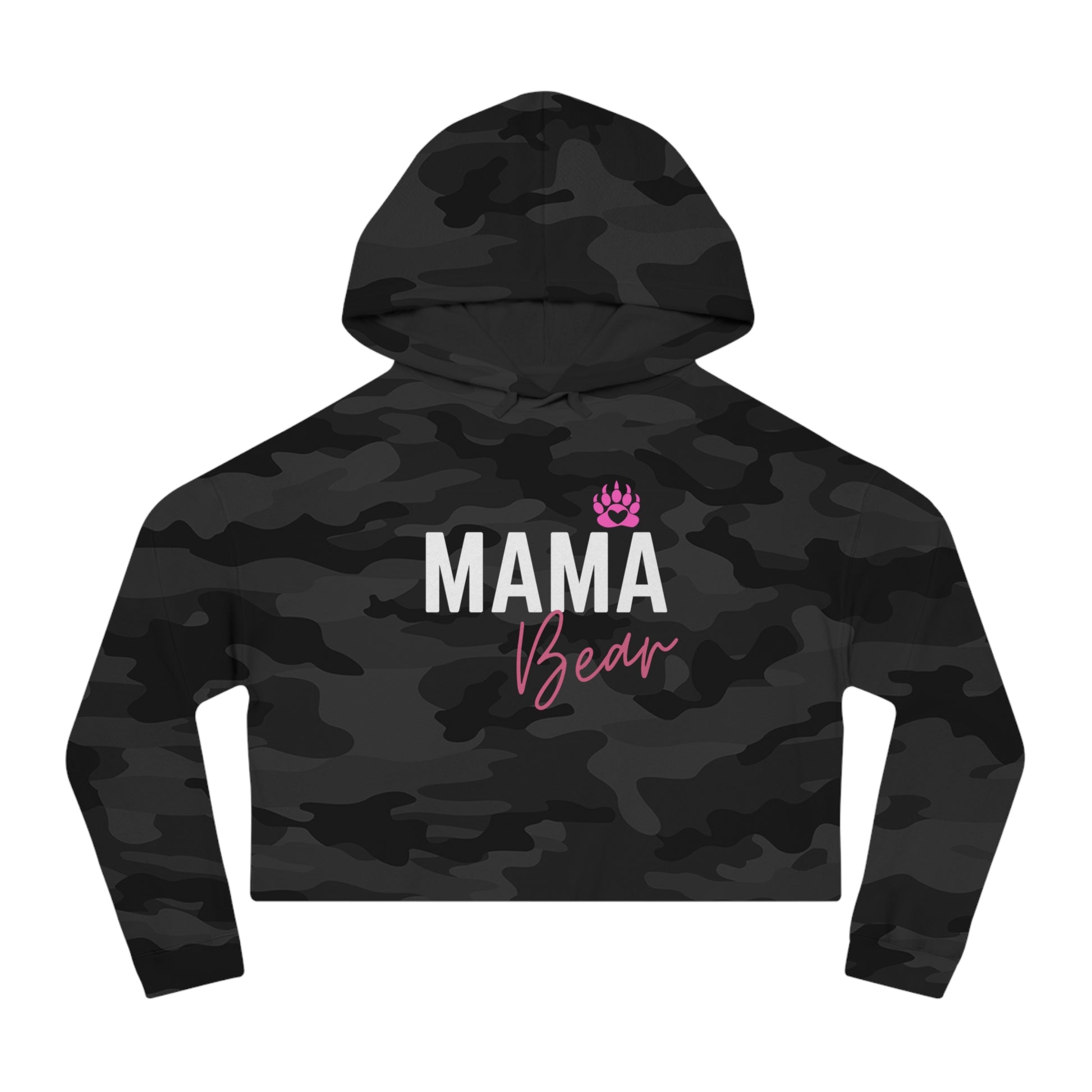 Mama Bear Cropped Hoodie | Frizell Noir