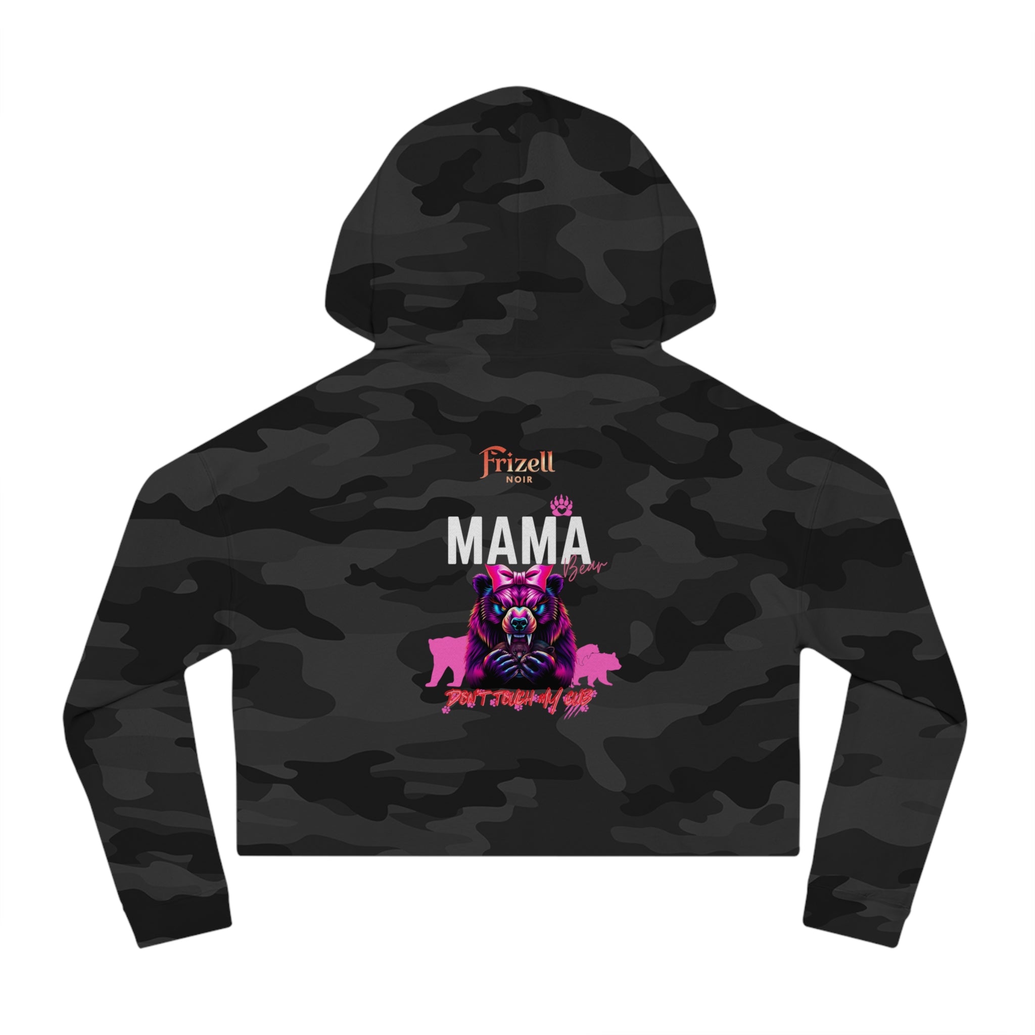 Mama Bear Cropped Hoodie | Frizell Noir