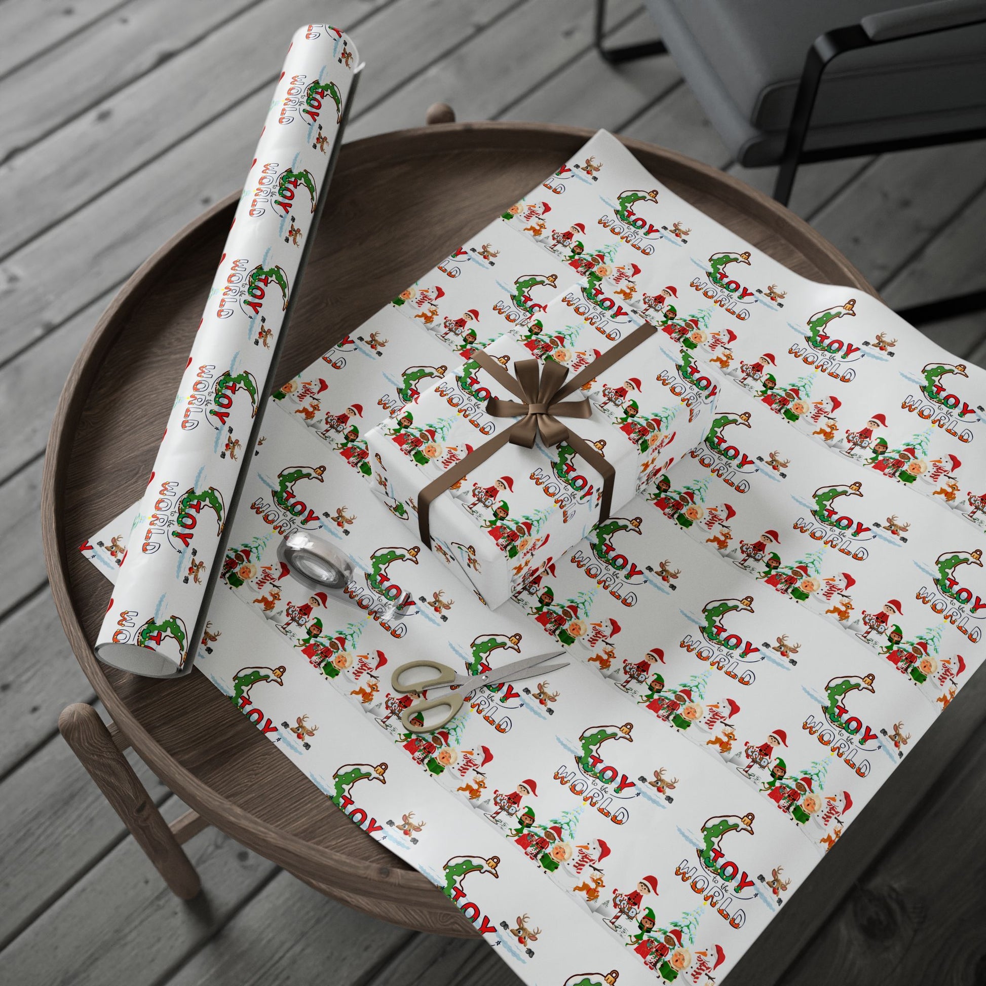“Ho Ho Ho Merry Grinchmas” Premium Holiday Wrapping Paper – Festive Christmas Print by Frizell Noir