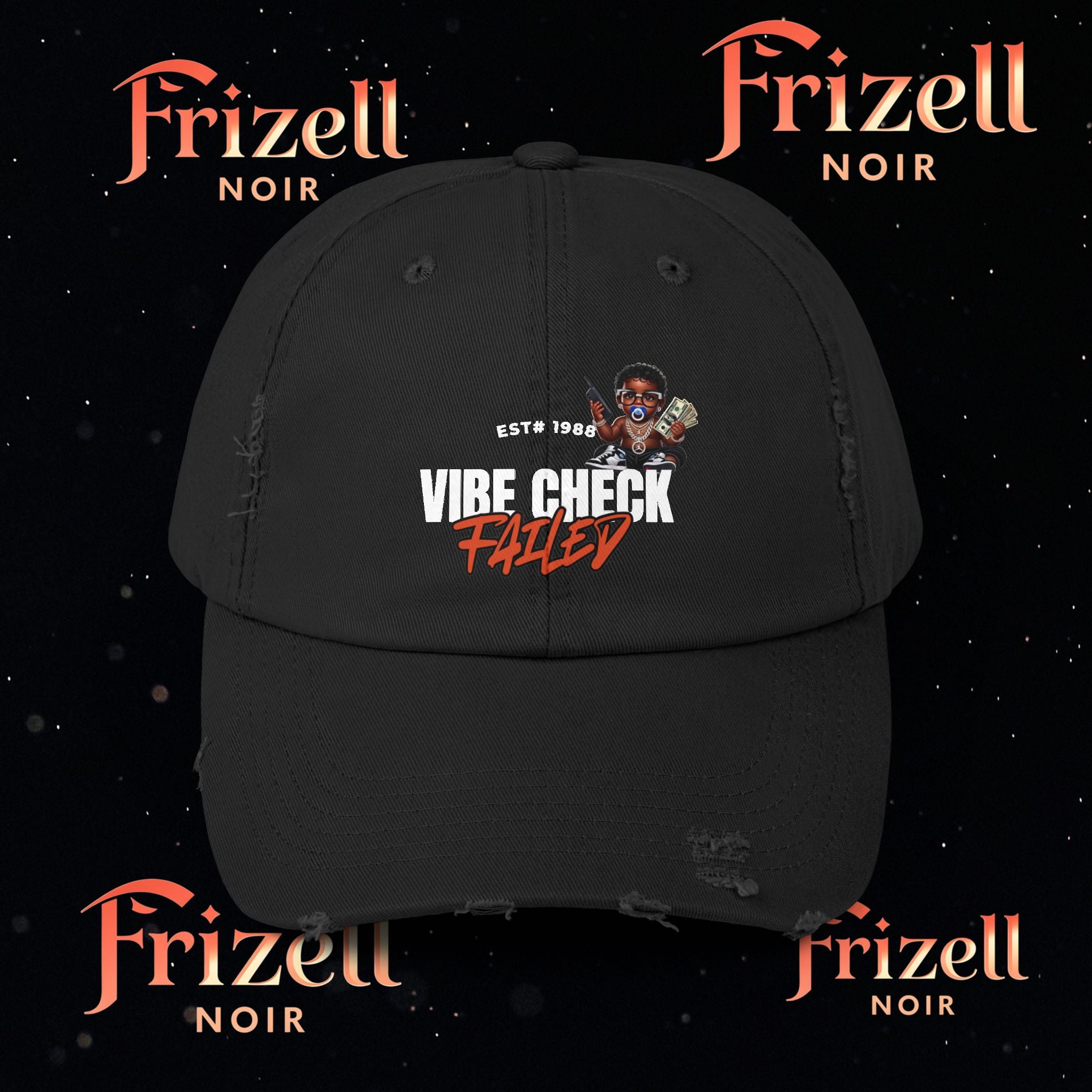 Vibe Check Failed Hat | Frizell Noir