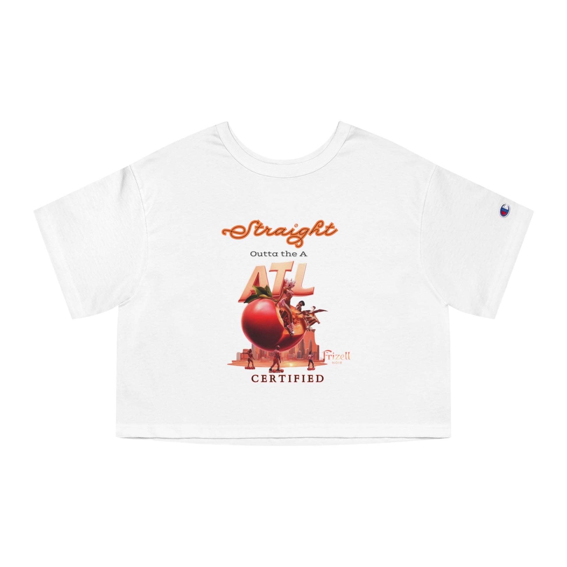 Straight Out The A Crop Tee | Frizell Noir