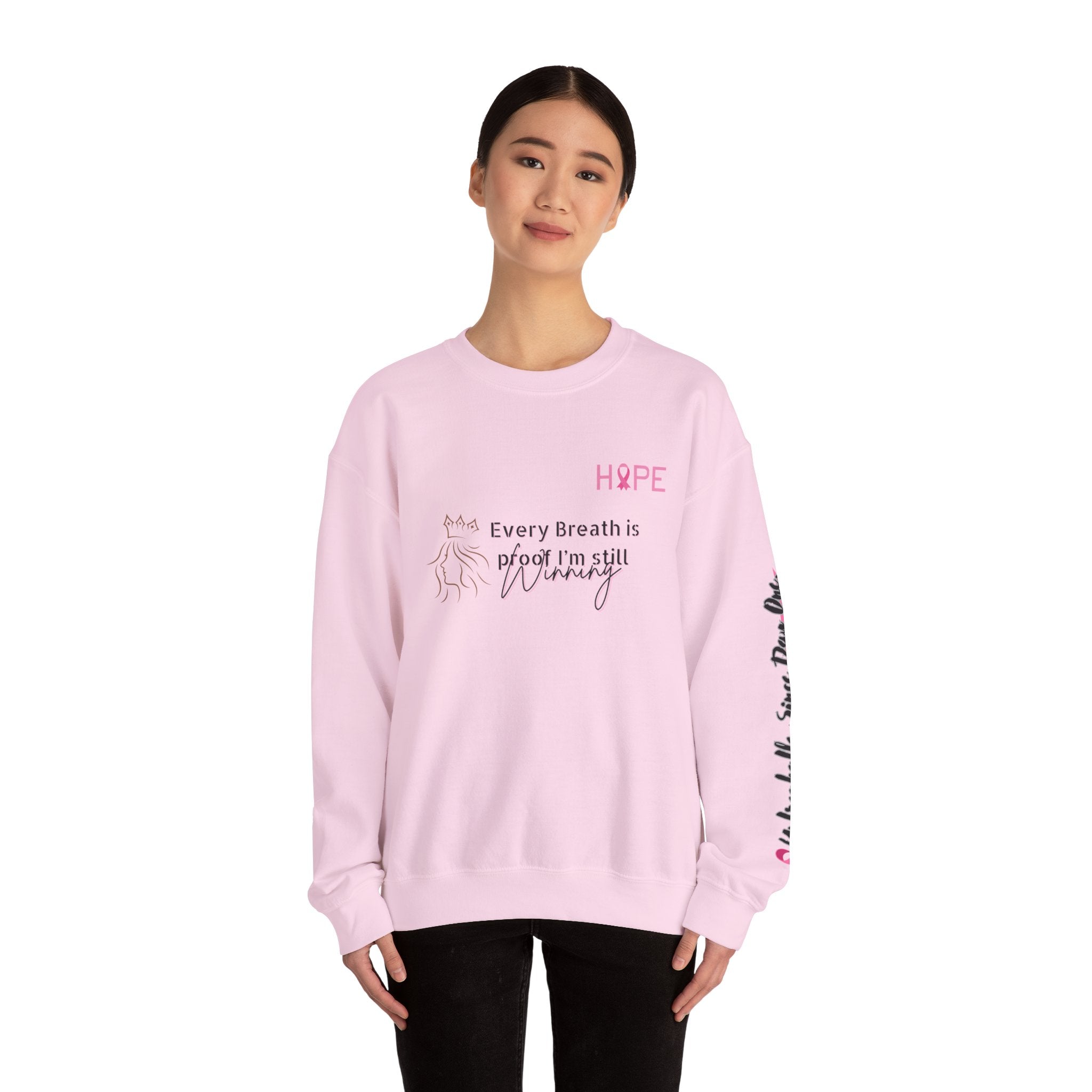 Breast Cancer Hope Crewneck Sweatshirt - Unisex Heavy Blend