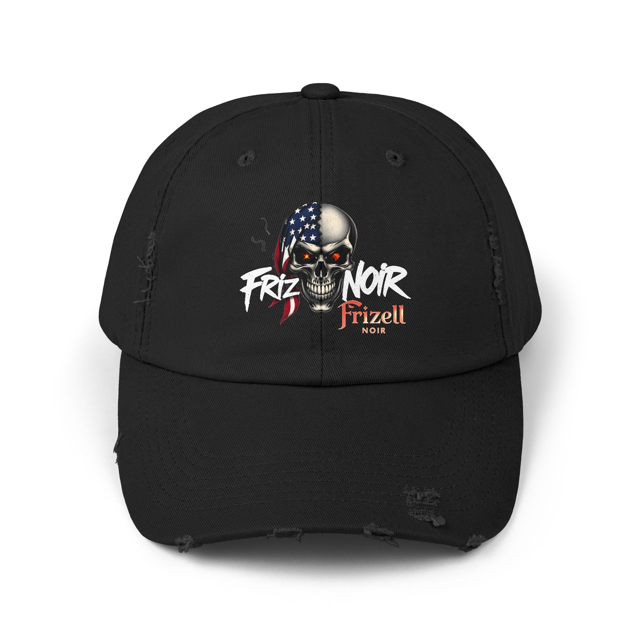 Skull American Flag Hat | Frizell Noir