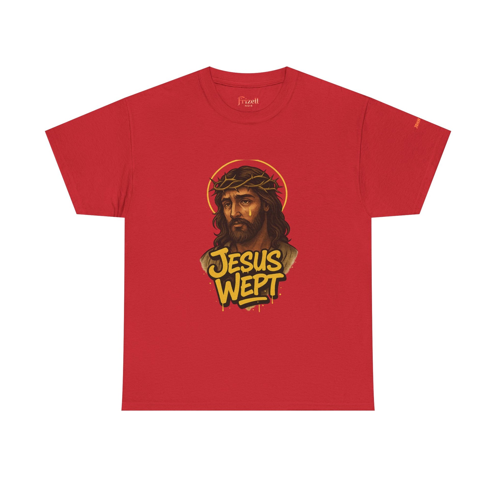 Faith T-Shirt - Jesus Wept Unisex Tee with Scripture Back Print
