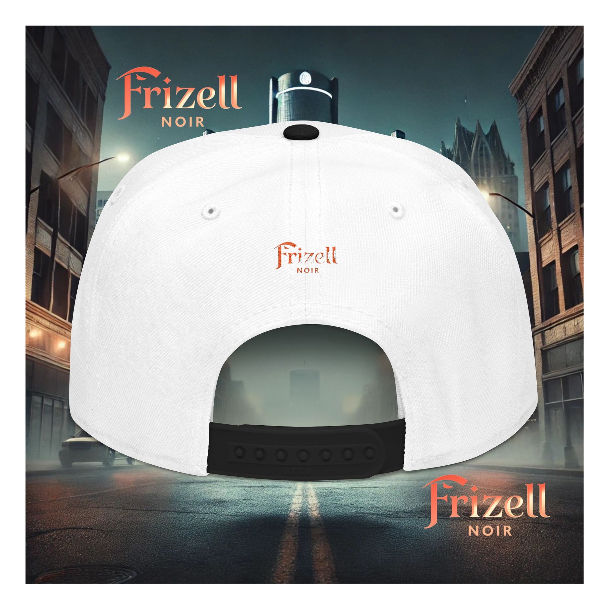 FRIZELL NOIR Embroidered Snapback Cap