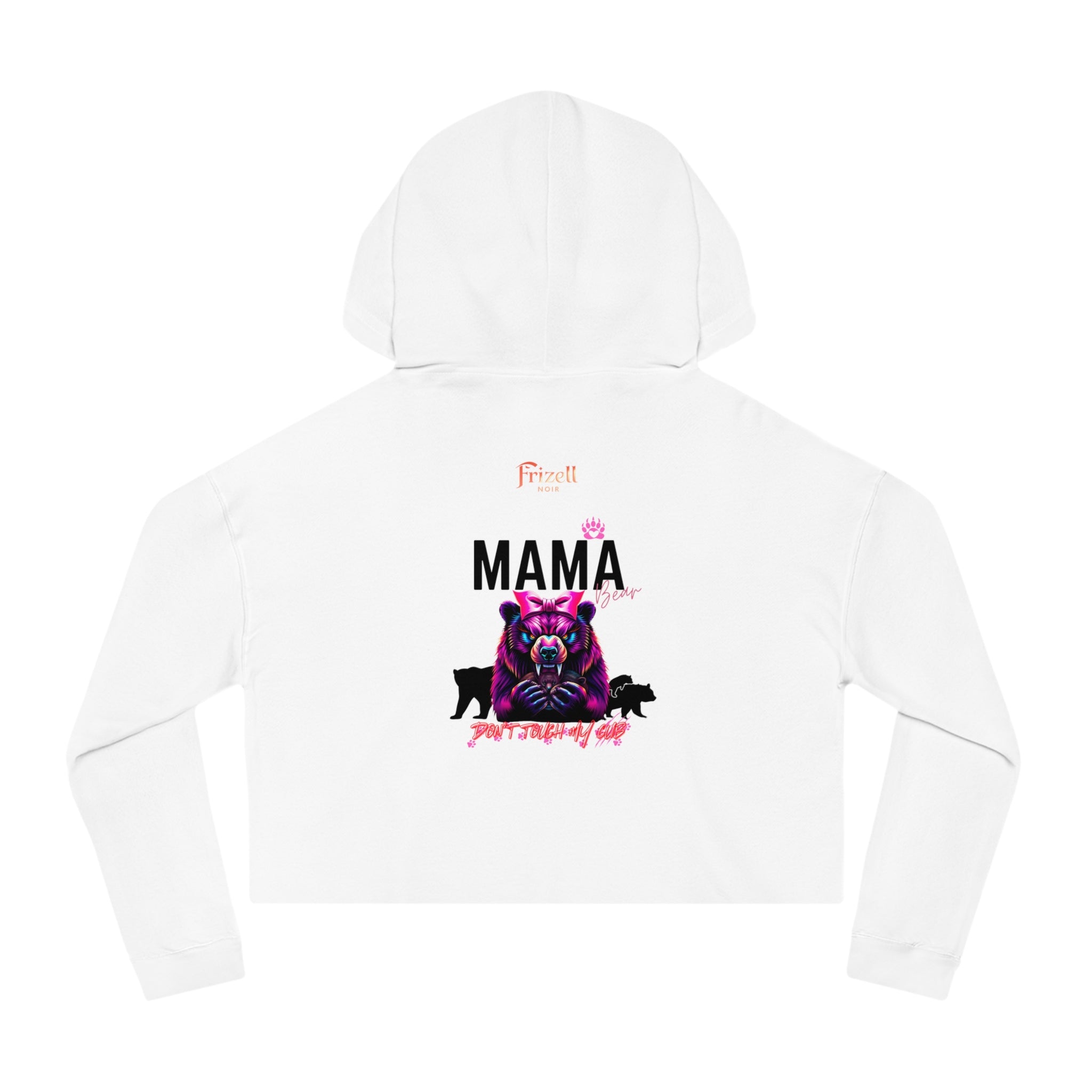 Mama Bear Cropped Hoodie | Frizell Noir