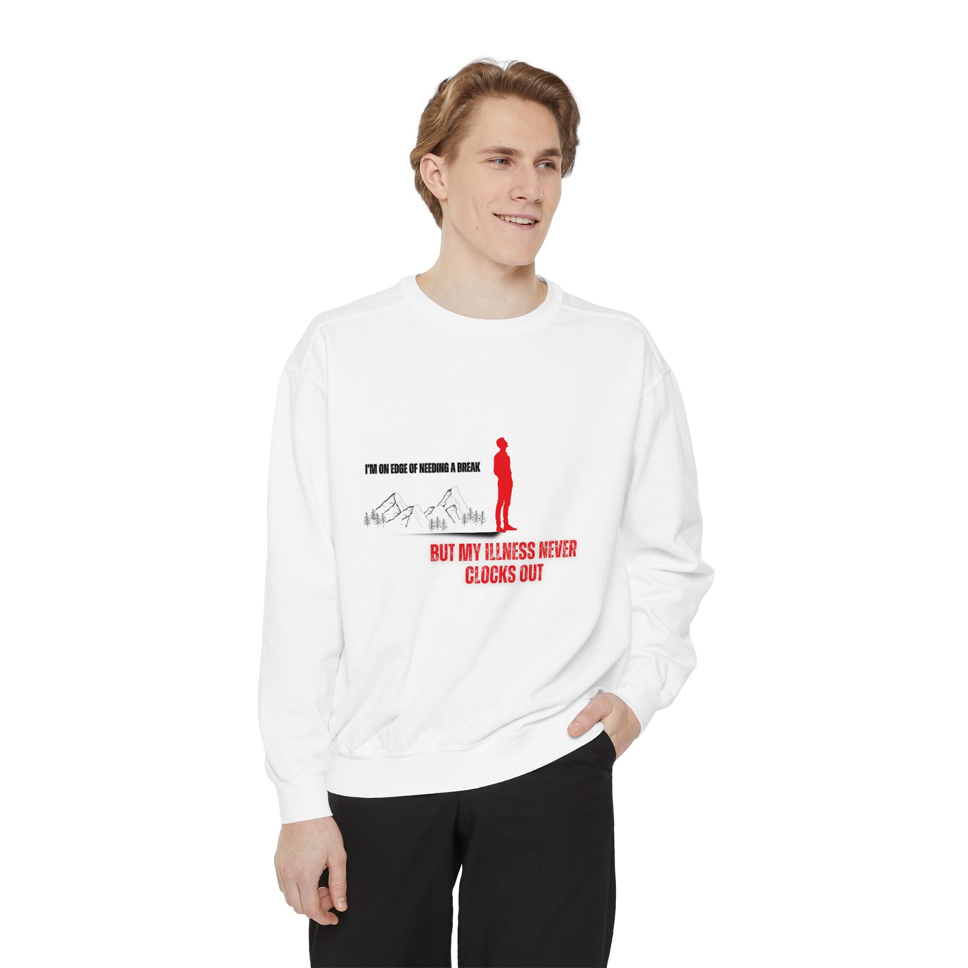 Illness Never Clocks Out Sweater | Frizell Noir