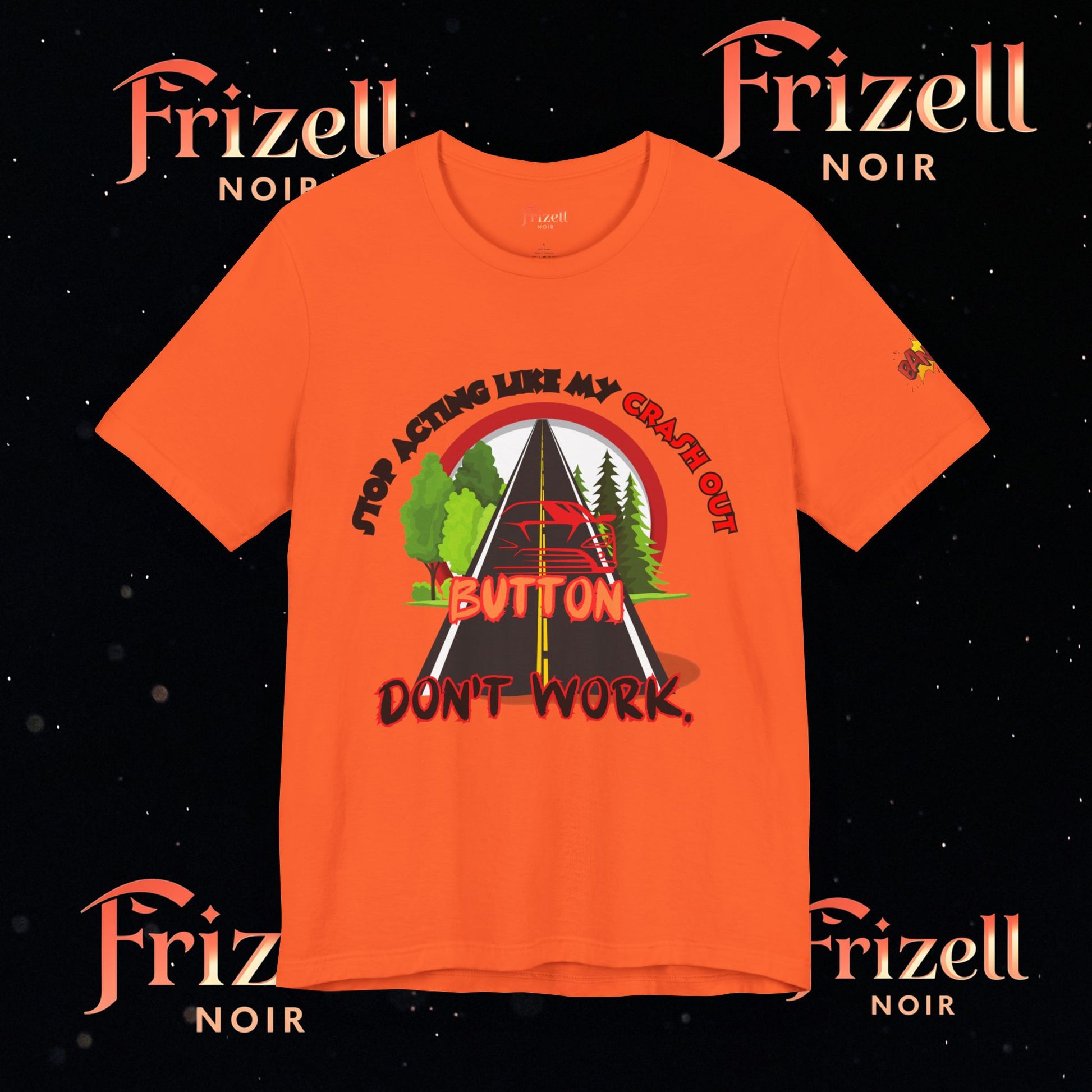 Crash Out Button Tee | Frizell Noir