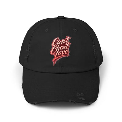 Can't Cheat Love Distressed Cap — Valentine's Baseball Hat
