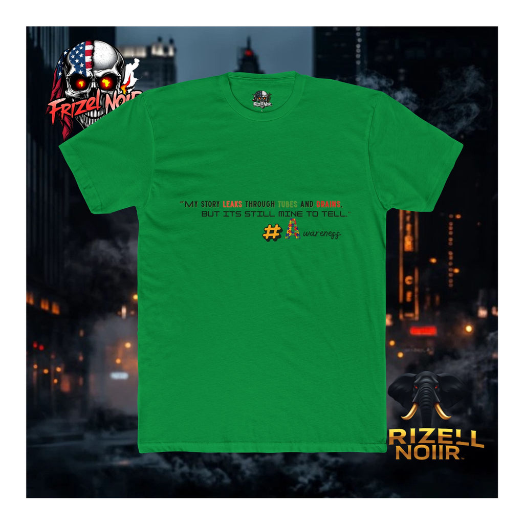 Story Leaks Through Tubes Tee | Frizell Noir