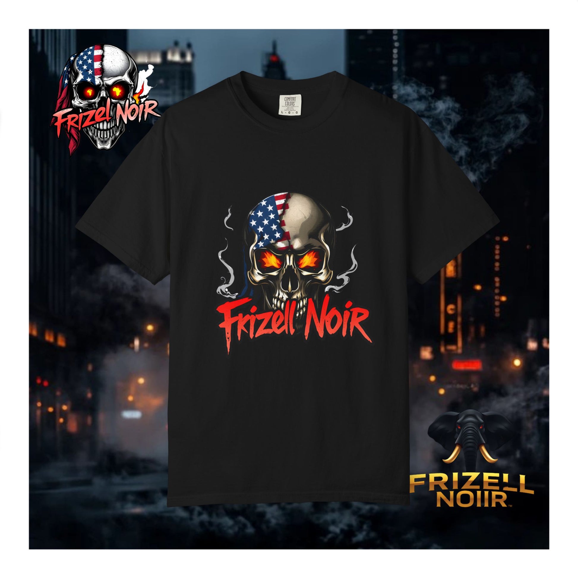 Skull Graphic Tee | Frizell Noir