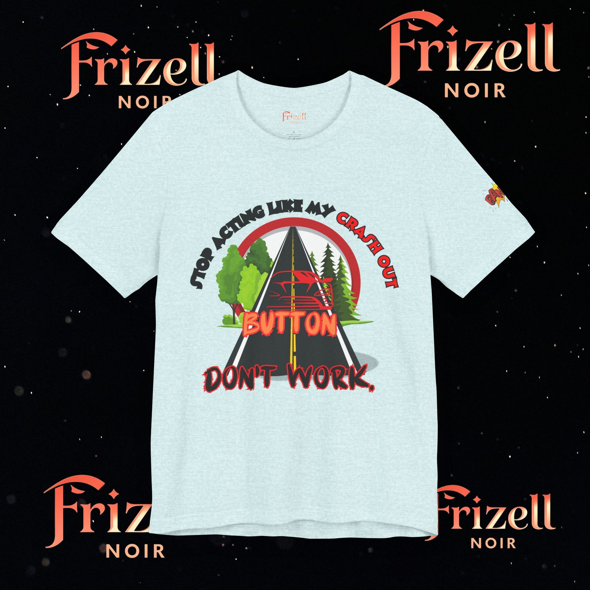 Crash Out Button Tee | Frizell Noir