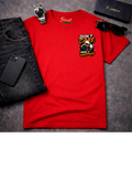 Frizell Noir Don't Care Make It Happen red T-Shirt – Motivational dark luxury streetwear tee with bold statement design